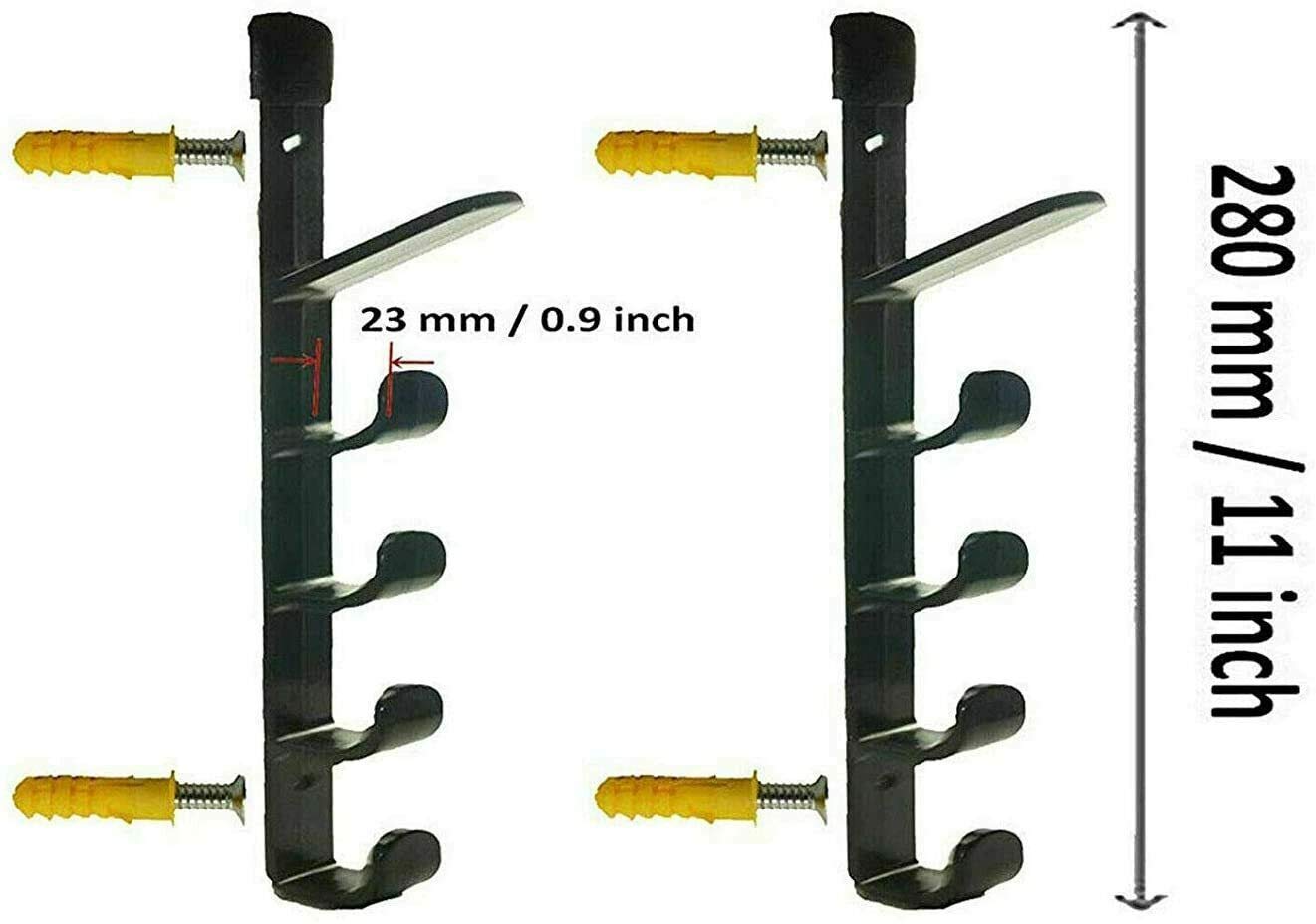 Premium Fishing Rod Wall Mount Storage Rack - Heavy Duty 5-Rod Holder for Garage, Cabin, Basement & Boat - Secure Organizer for Fishing Gear & Equipment - Perfect for Anglers & Outdoor Enthusiasts