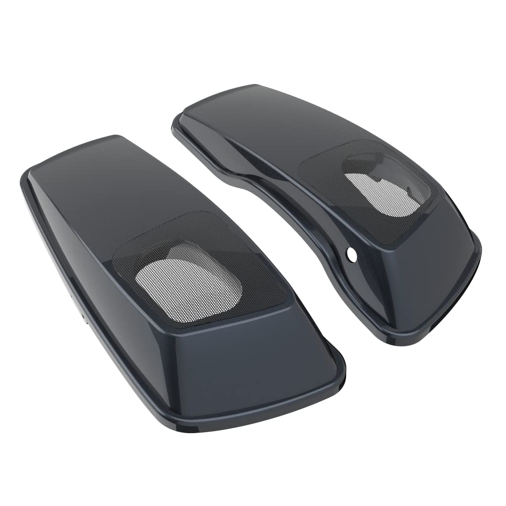 Color Matched 6X9 Saddlebag Speaker Lids for 2014+ Harley Davidson Touring Bikes - Perfect for Road Trips & Custom Audio Upgrades
