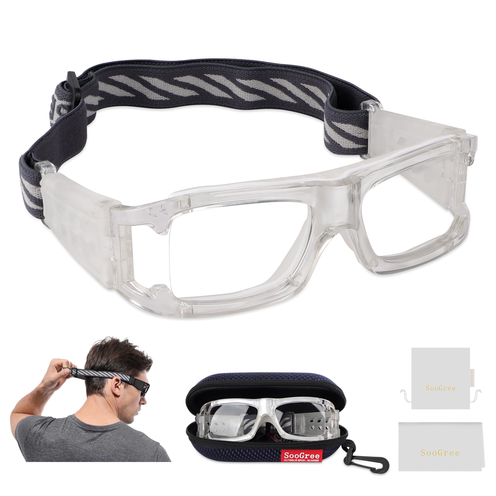 Best Sports Goggles for Men - Protective Safety Glasses for Basketball, Football & Outdoor Sports - Adjustable Shockproof Eyewear for Active Lifestyles - Perfect for Training, Games & Extreme Sports