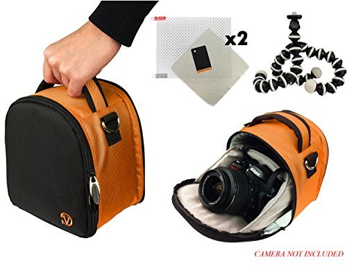 **Laurel DSLR Camera Travel Bag Case for Nikon D3, D300, D3000, D300s, D3100, D3200, D3300, D3s, D3X - Includes Screen Protector & Mini Tripod - Perfect for Travel, Hiking & Photography Adventures**