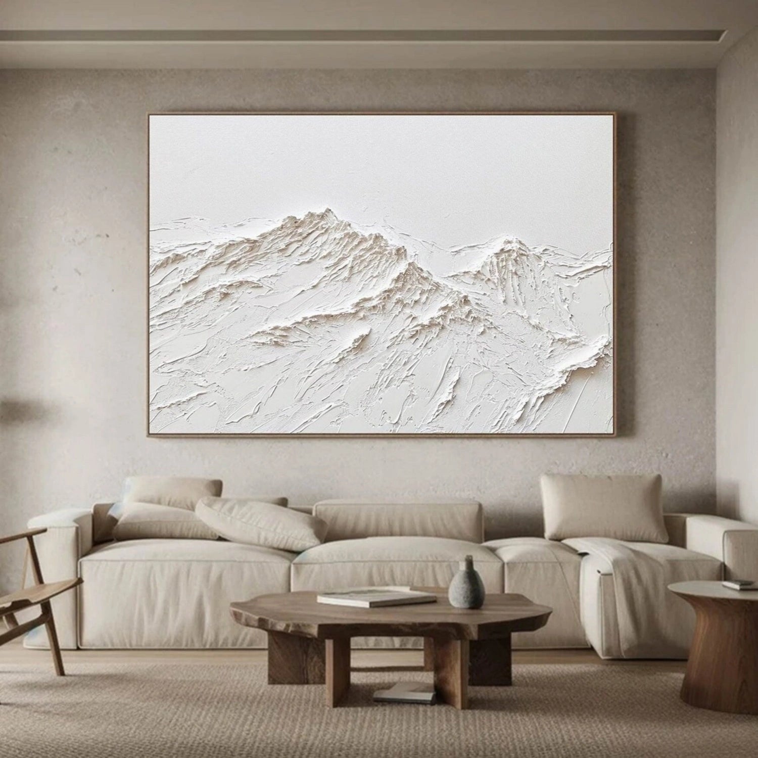Minimalist Textured Plaster Art Painting - Modern Abstract Wall Decor #MM304 | Perfect for Living Room, Bedroom & Office