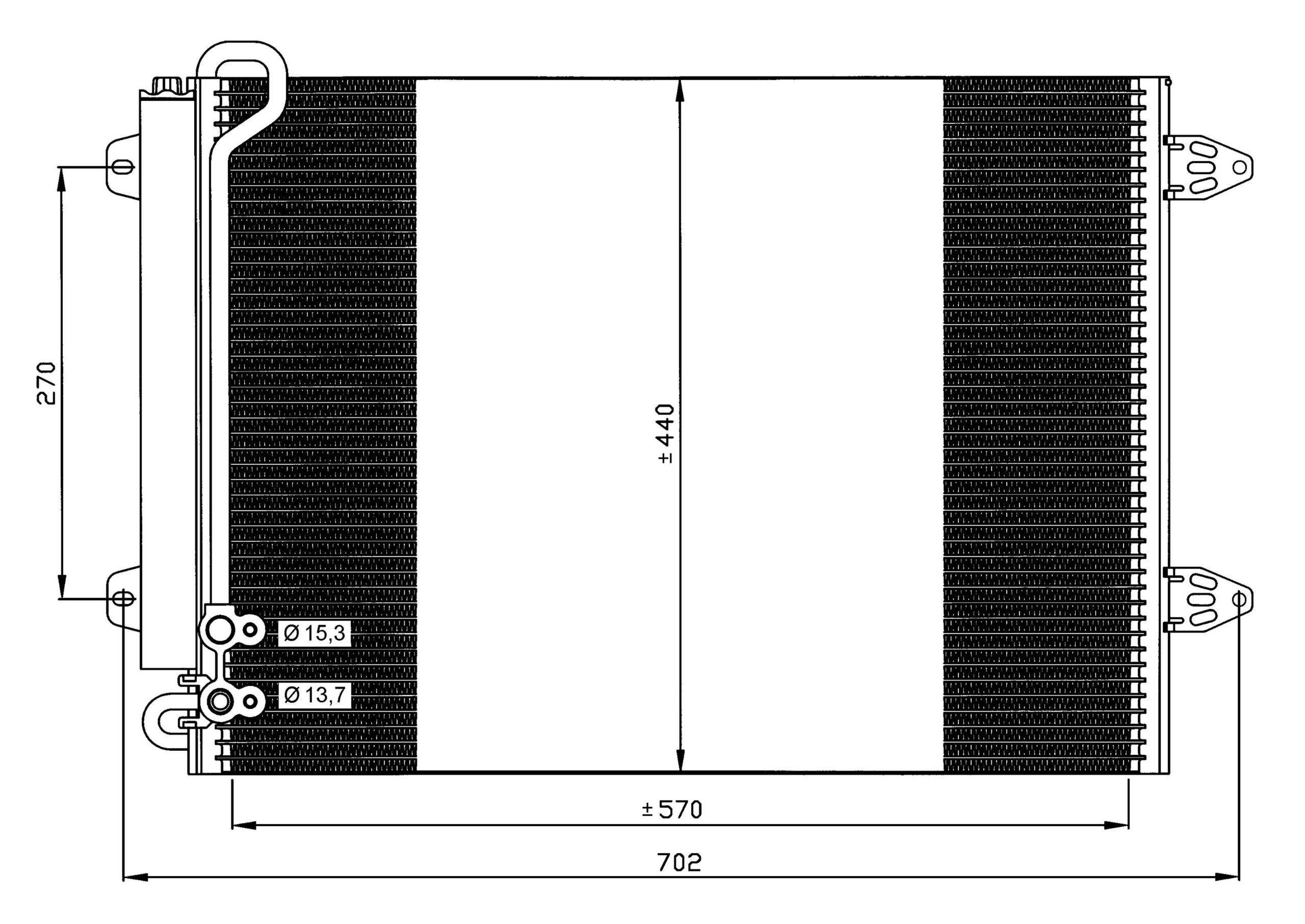 High-Performance 35614 AC Condenser for Car Air Conditioning System – Perfect for Automotive Cooling & HVAC Repair