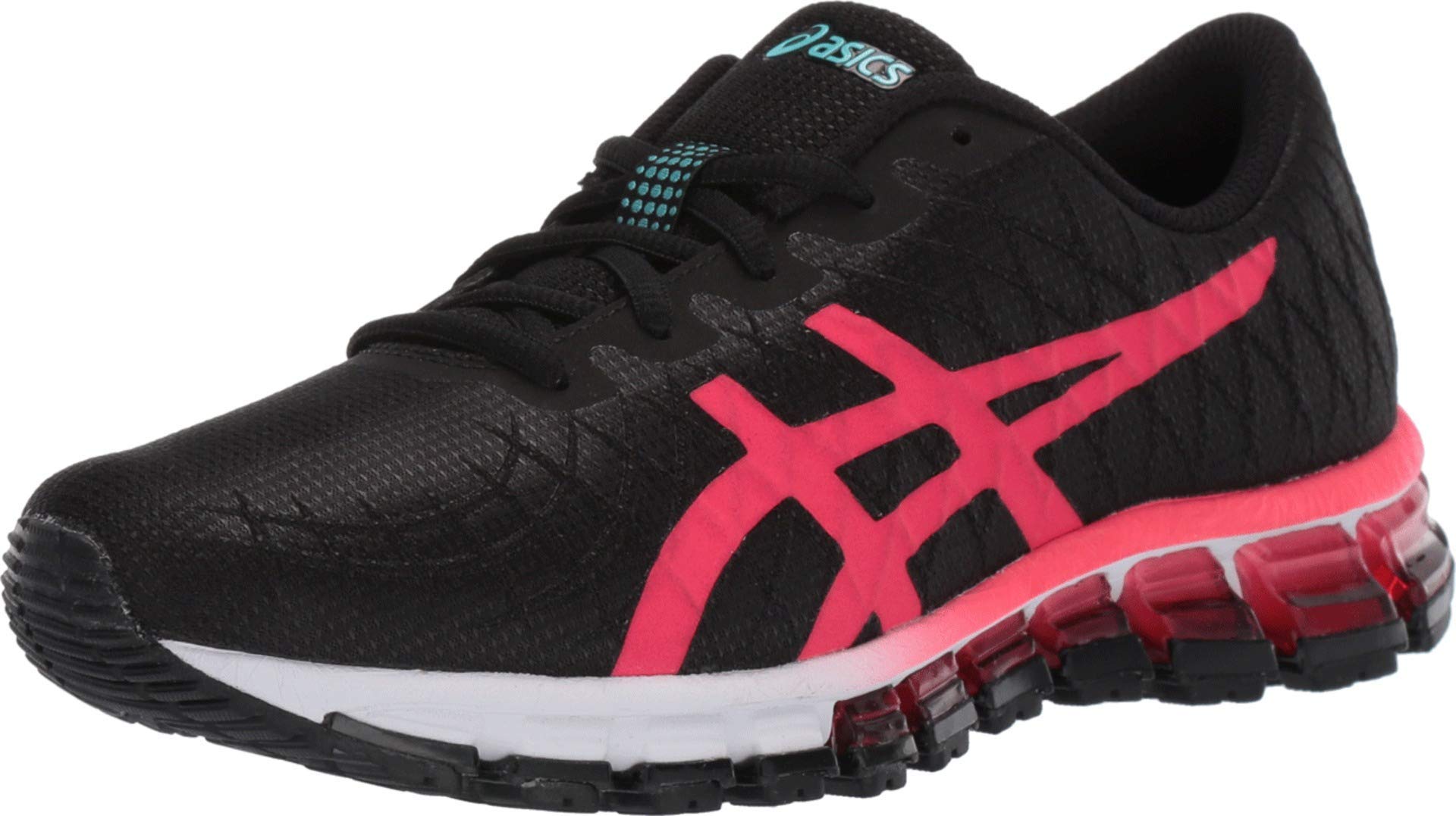 ASICS Women's GEL-Quantum 180 4 Running Shoes - Size 5 - Black/Laser Pink - Lightweight Cushioned Sneakers for Jogging, Gym Workouts & Everyday Wear