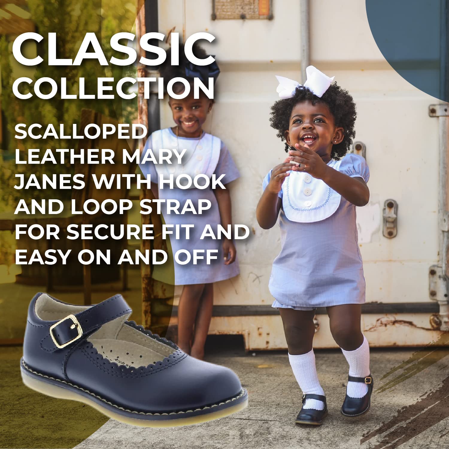 FOOTMATES Baby Girls Mary Jane Flats - Soft Comfortable Shoes for Infant Toddler Little Kids - Perfect for School, Parties & Everyday Wear