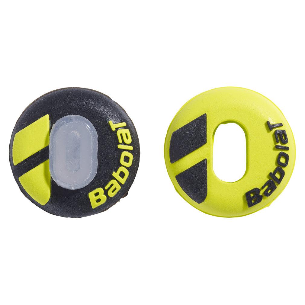 Custom X2 Tennis Dampeners - Black & Yellow Vibration Absorbers for Tennis Rackets | Perfect for Competitive Play & Training Sessions