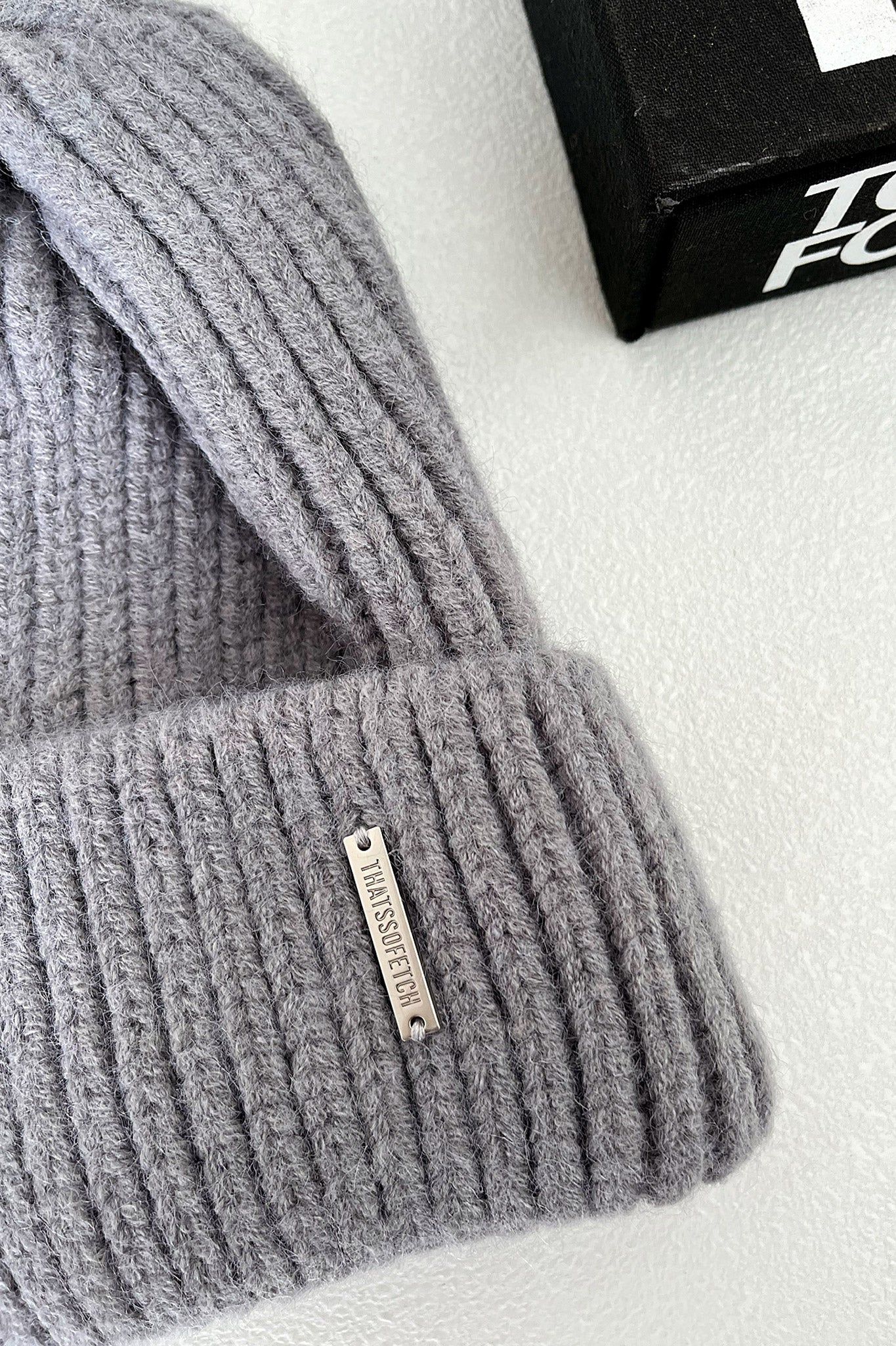Luna Beanie Grey - Soft Winter Knit Hat for Women & Men - Cozy Unisex Beanie for Cold Weather, Outdoor Activities & Casual Style