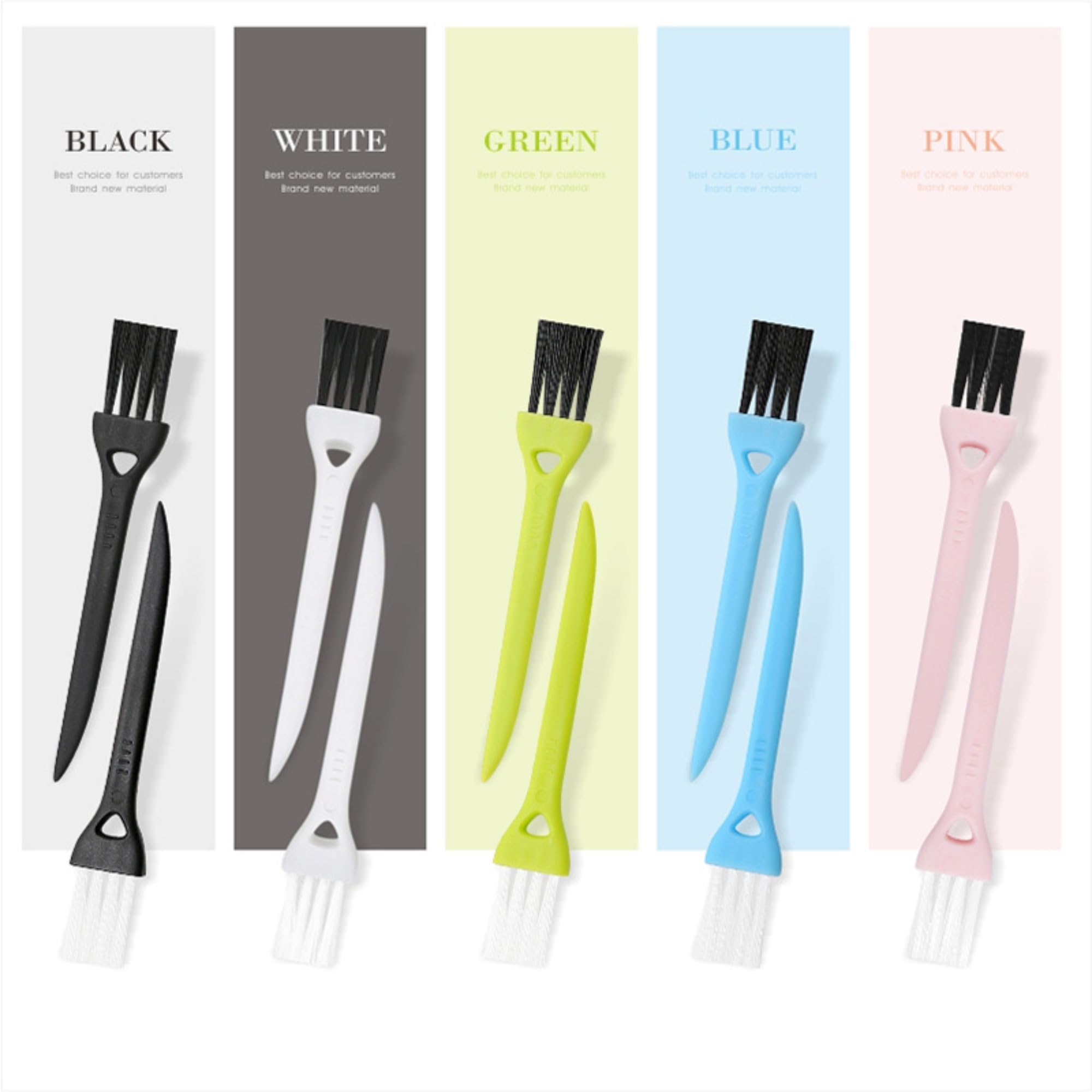 Electric Shaver Cleaning Brush with Nylon Bristles & Hooked Handle - Multi-Color Hair & Dust Collector for Men's Grooming - Perfect for Home, Office, and Travel Use