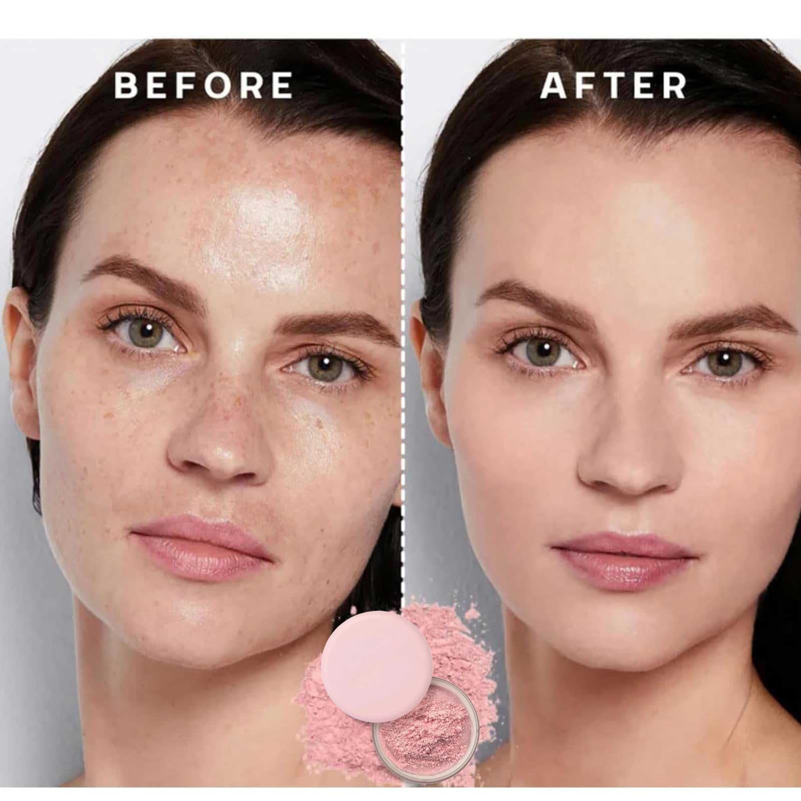 Luminance Milano Setting Powder - Translucent Pink Blurring Powder for All Skin Tones | Matte Finish & Oil Control | Perfect for Daily Makeup & Photography
