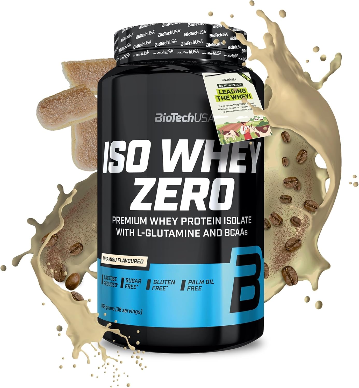 BioTechUSA Iso Whey Zero 908g - Premium Zero Carb Whey Protein Powder for Muscle Recovery & Growth - Ideal for Post-Workout, Gym & Fitness Enthusiasts