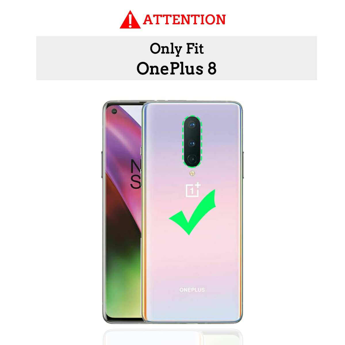 Custom OnePlus 8 Phone Case with Multiple Photos - Soft TPU Protective Cover Anti-Scratch Shockproof Case - Personalized Text & Picture Design (Black) - Perfect for Gifts, Travel & Everyday Protection