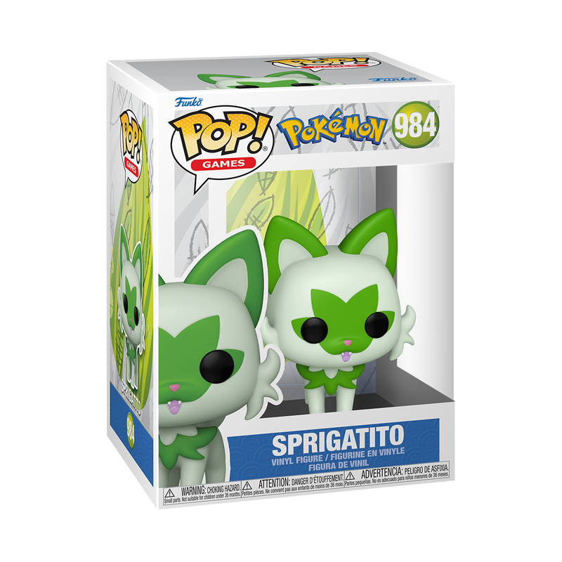 SPRIGATITO Funko Pop Pokemon #984 with Protector Case - Perfect for Collectors, Gifts, and Pokemon Fans