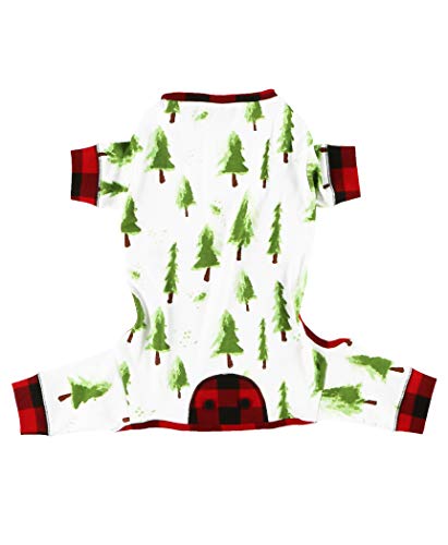 Evergreen Plaid Dog Onesie