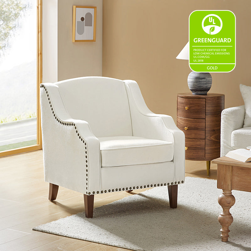 Phorcynis Upholstered Armchair - Modern Comfortable Lounge Chair for Living Room, Bedroom & Office - Perfect for Relaxing, Reading & Working