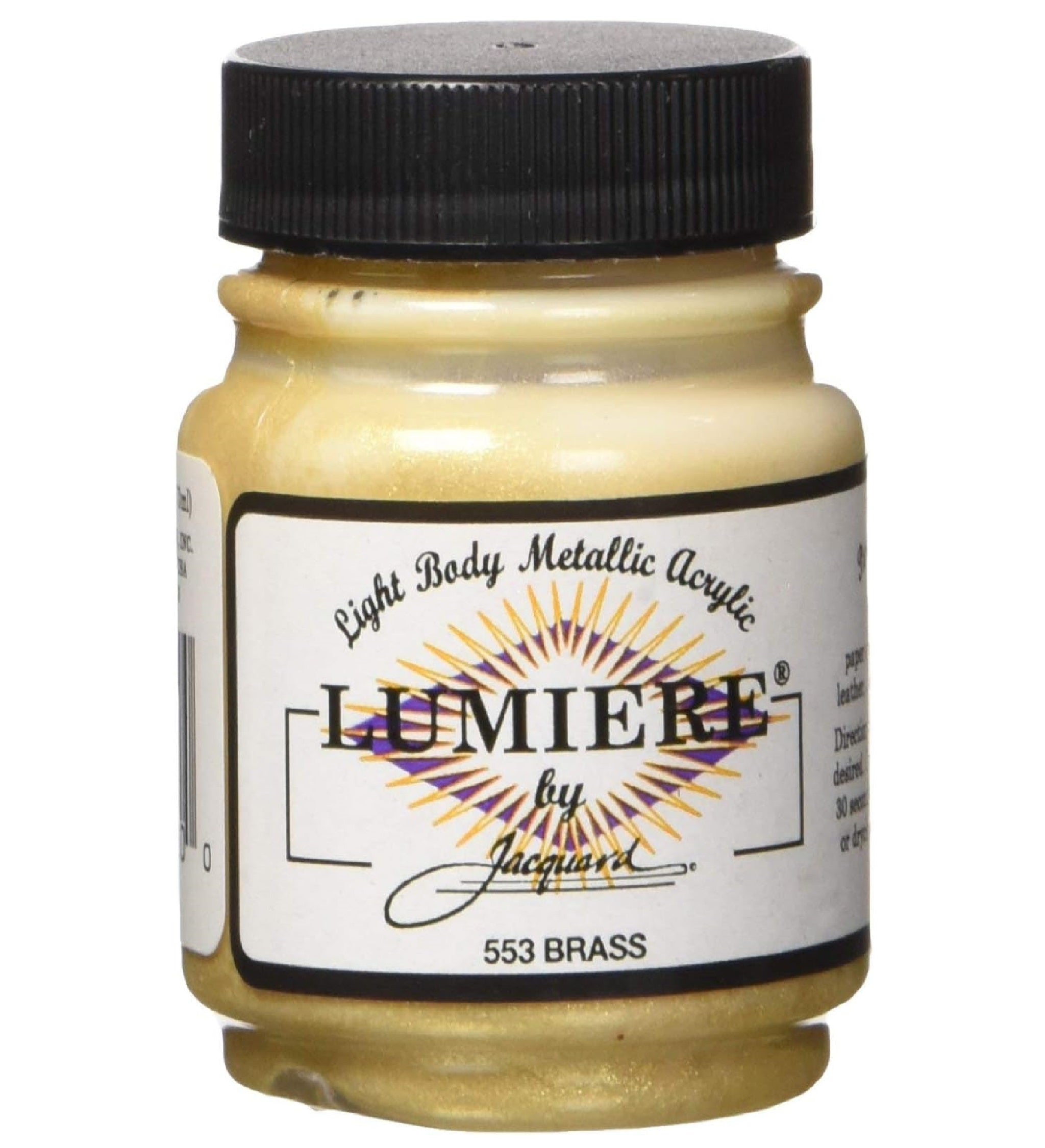 JACQUARD Lumiere Metallic Fabric Paint - 2.25 fl oz (66ml) - Premium Textile Paint for DIY Crafts, Clothing & Home Decor - Perfect for Silk, Cotton & Canvas Projects