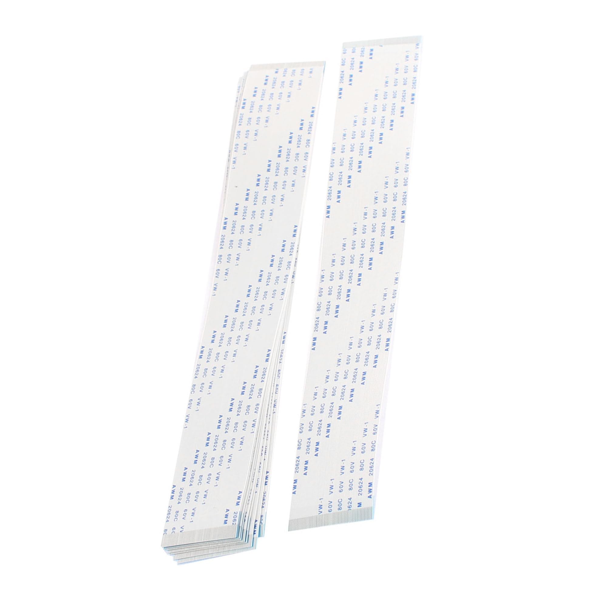 uxcell 10pcs 60 Pin 0.5mm Pitch FFC Flexible Flat Ribbon Cable - 200mm Length for LCD TV, DVD Player, Printer Accessories | High-Quality Flexible Connector for Electronics Repair and DIY Projects