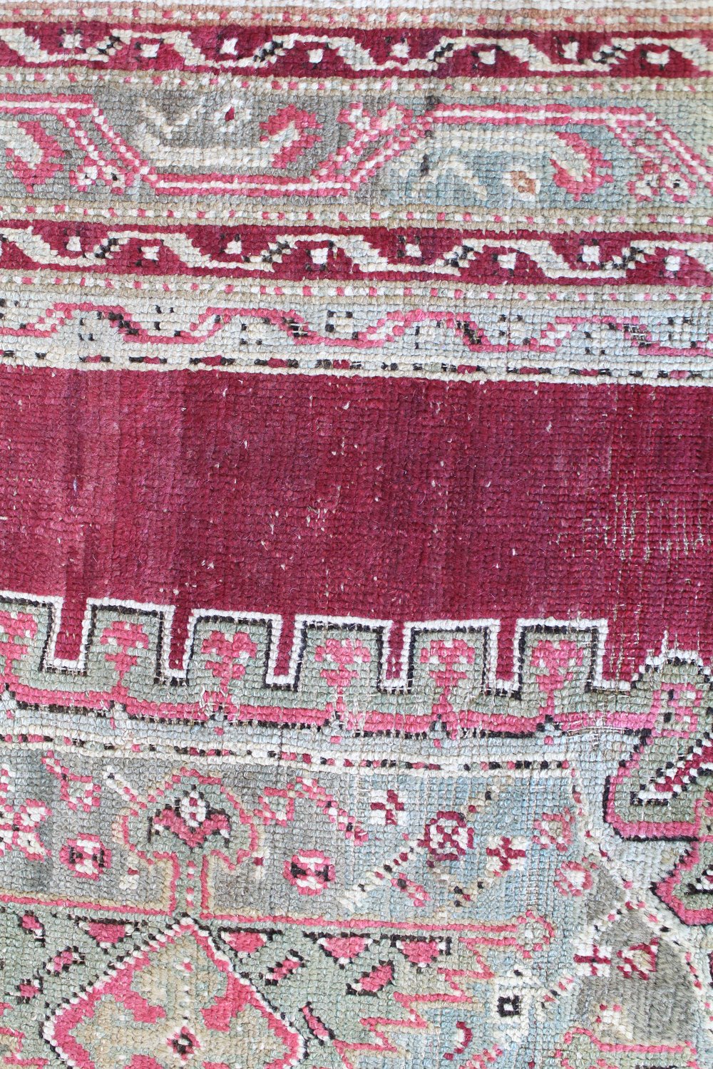 Vintage Antique Oushak Handwoven Tribal Area Rug 5'x8' - Authentic Turkish Wool Carpet for Living Room, Bedroom & Home Decor