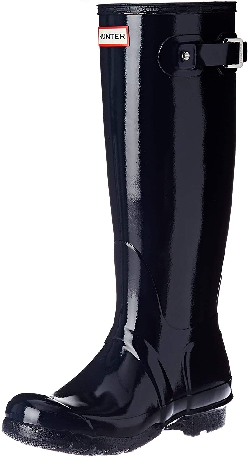 HUNTER Women's Original Glossy Waterproof Winter Snow Boots - Warm Comfortable Slip-Resistant for Outdoor Activities, Snowy Weather & Winter Fashion