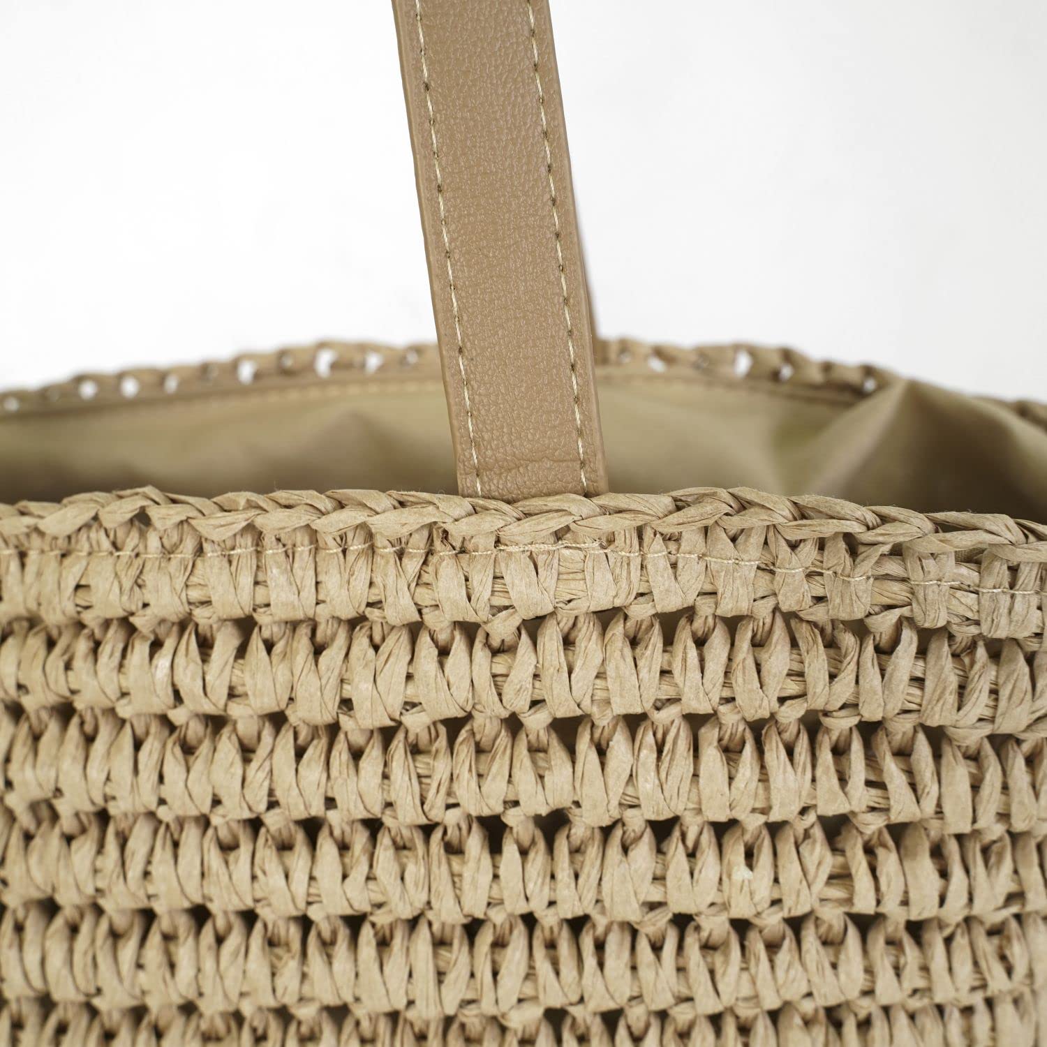 Handwoven Straw Tote Bag for Women - Large Beach Shoulder Bag, Summer Woven Purse & Fashionable Handbag 2023 | Perfect for Beach Vacations, Shopping & Outdoor Activities