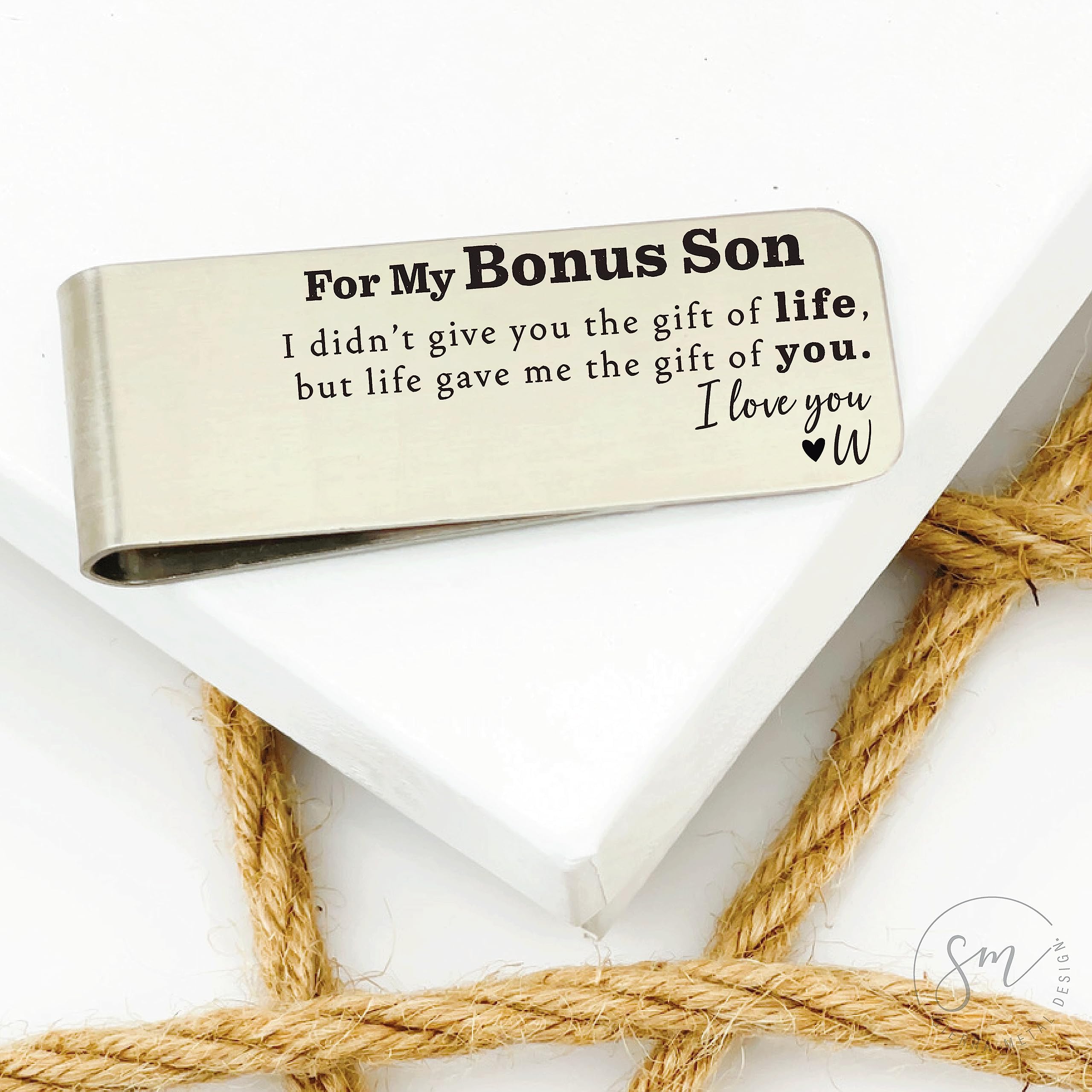Personalized Stepson Money Clip - Engraved Wallet Gift for Bonus Son, Stepdad & Blended Family | Perfect for Birthdays, Father's Day & Special Occasions