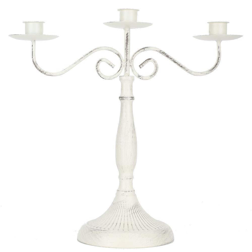 Vintage Metal Candlestick Holder - European Style for Candlelight Dinners, Christmas & Weddings