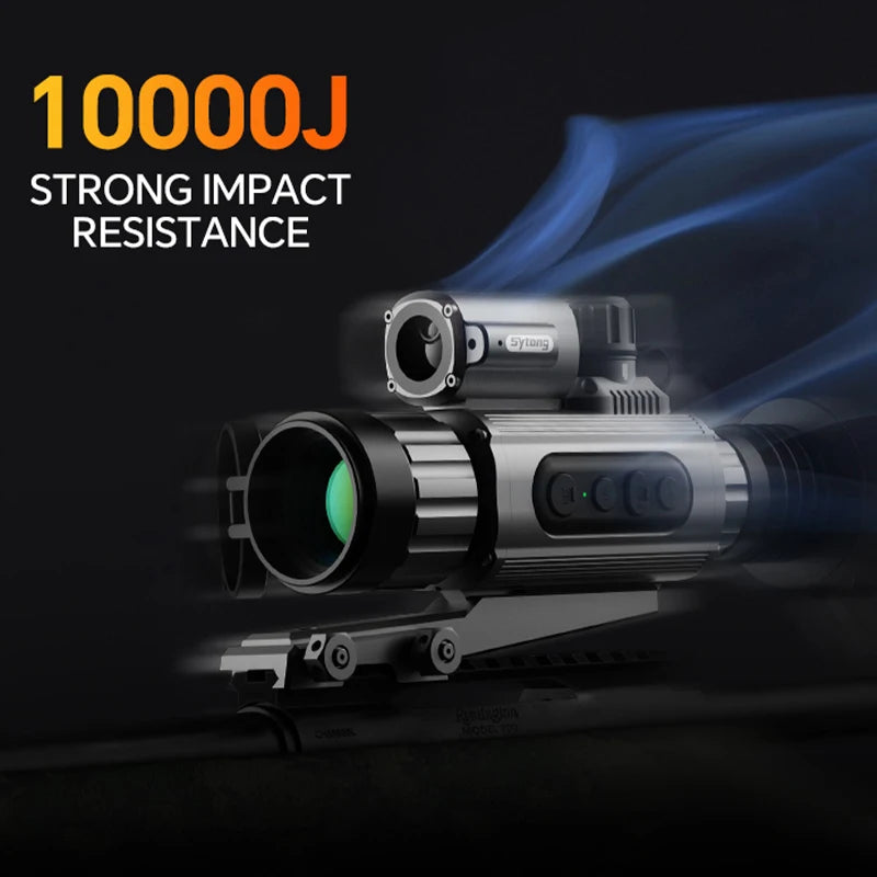 Sytong AM03 50LRF Thermal Monocular with Laser Rangefinder | Long Range Ballistic Calculator | Night Vision Heat Imaging Scope for Hunting, Wildlife Observation & Security Surveillance