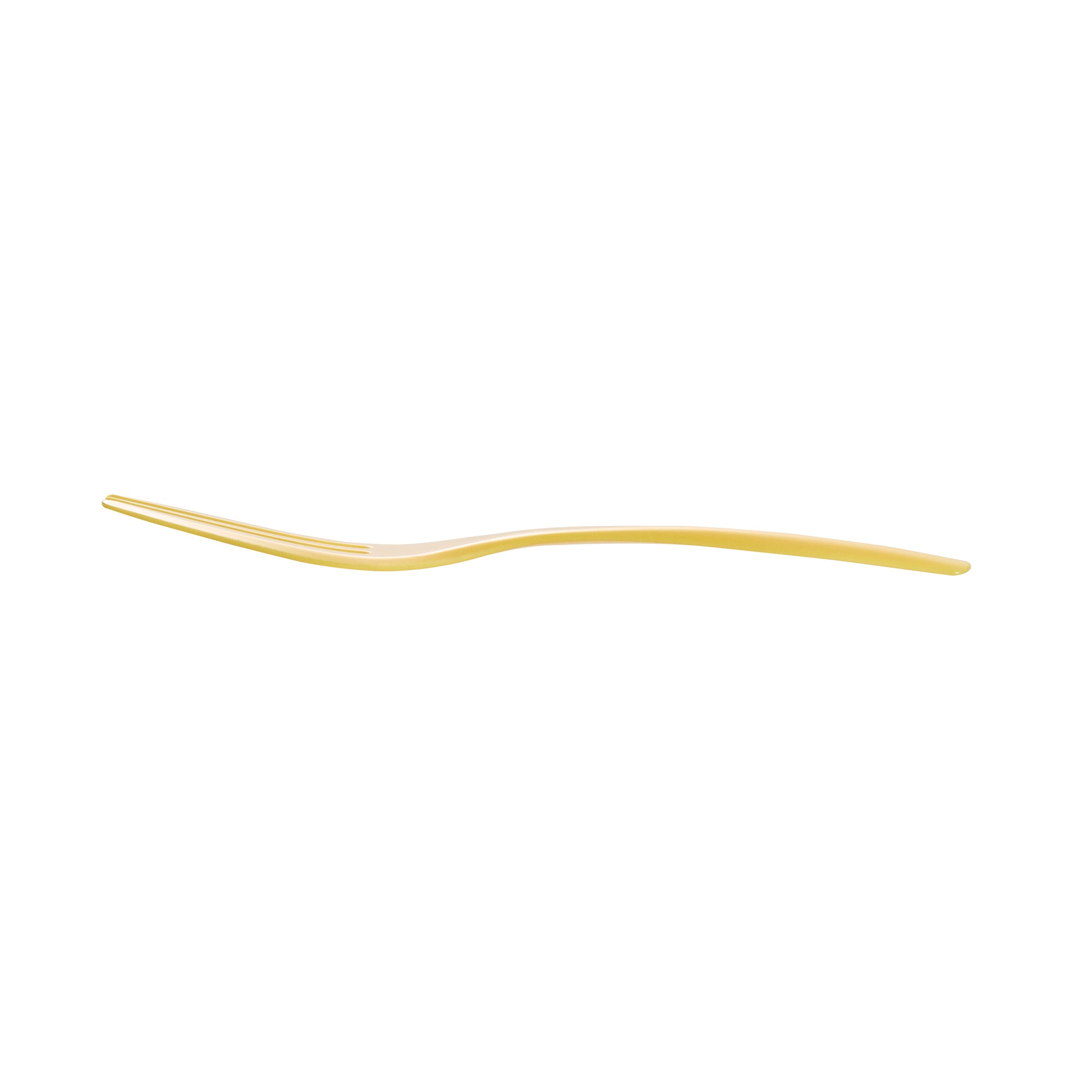 Baby Yellow Plastic Cake Forks with Knife Edge - 4 x 3/4 Inch - Pack of 500 - Perfect for Birthday Parties, Baby Showers & Catering Events