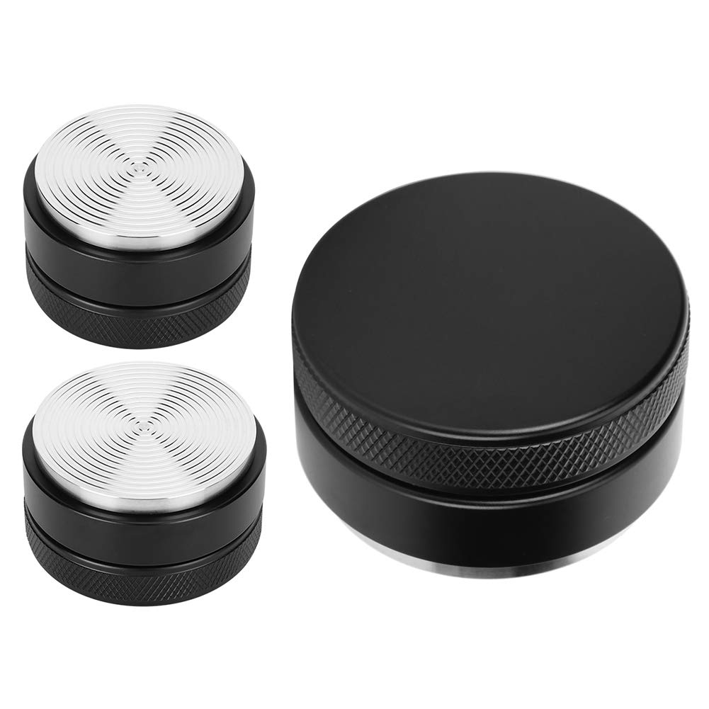 Stainless Steel Height Adjustable Coffee Distributor - 58mm Non-Slip Base for Espresso Tamping | Perfect for Home Baristas, Coffee Shops & Office Use | Essential Espresso Accessory for Professional Coffee Making