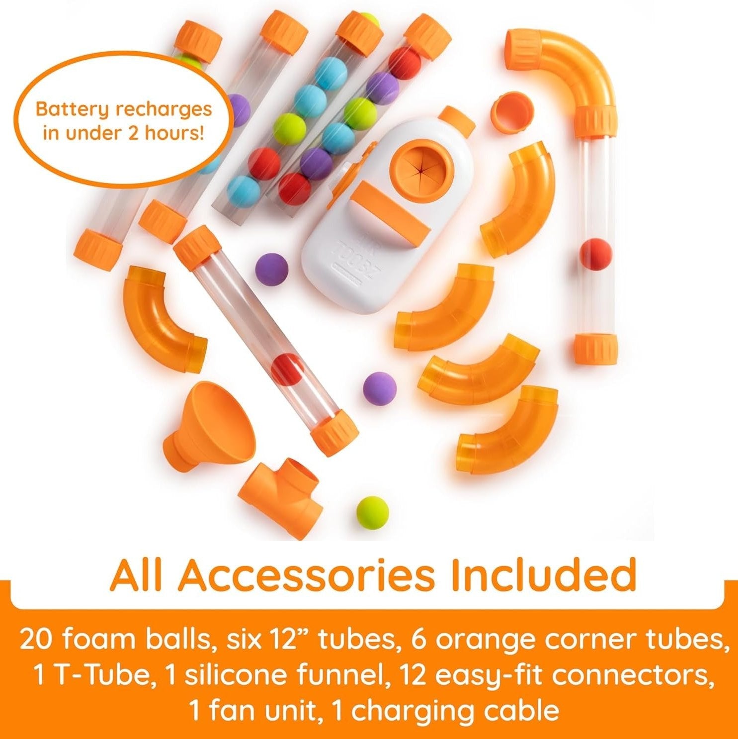 Fat Brain Toys Air Toobz - Fun & Educational Air Flow Science Toy for Kids | Perfect for STEM Learning & Indoor Playtime