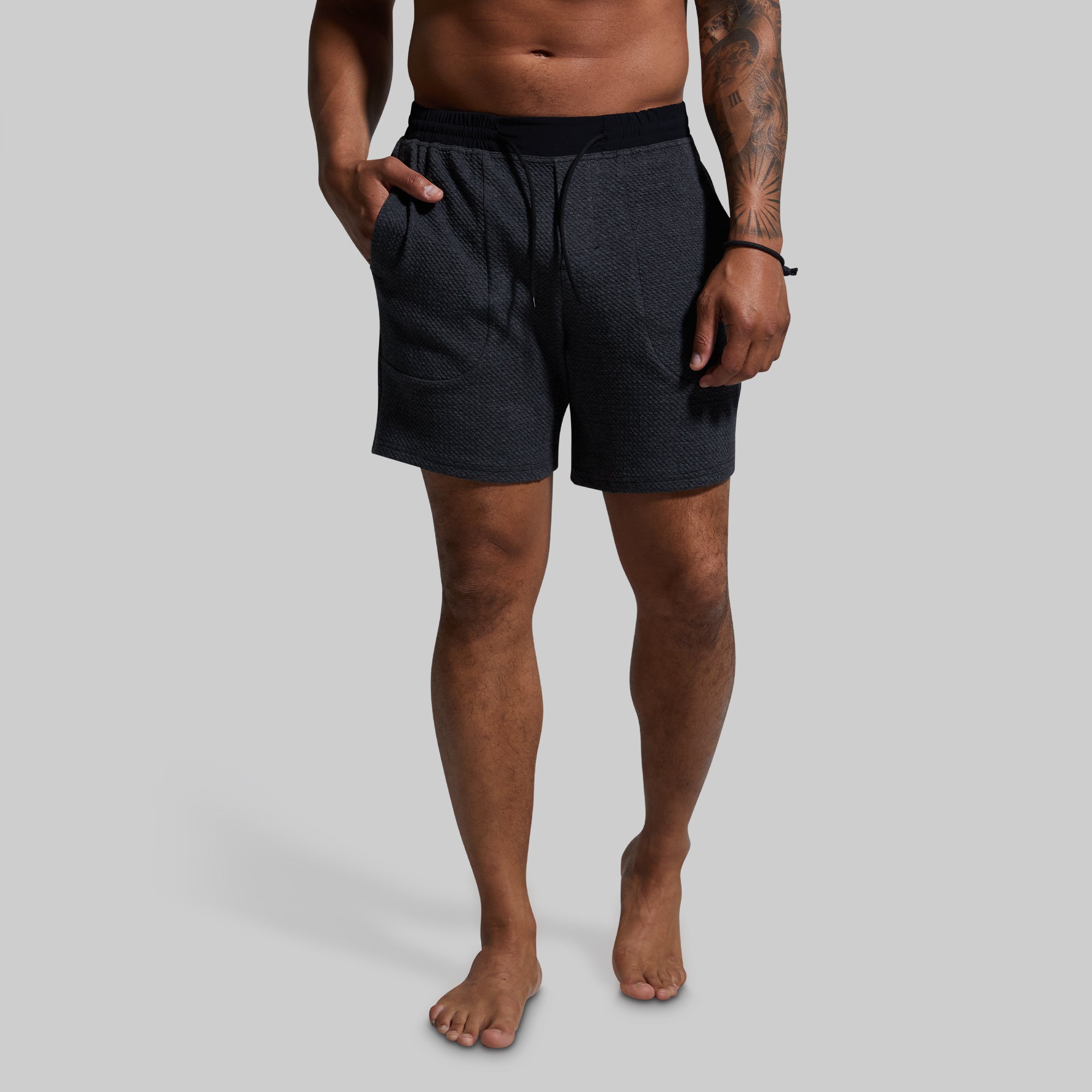 Men's Cloud Short Set - Lightweight & Breathable Gym Shorts with Matching T-Shirt (Gunmetal) - Perfect for Workout, Running & Summer Casual Wear