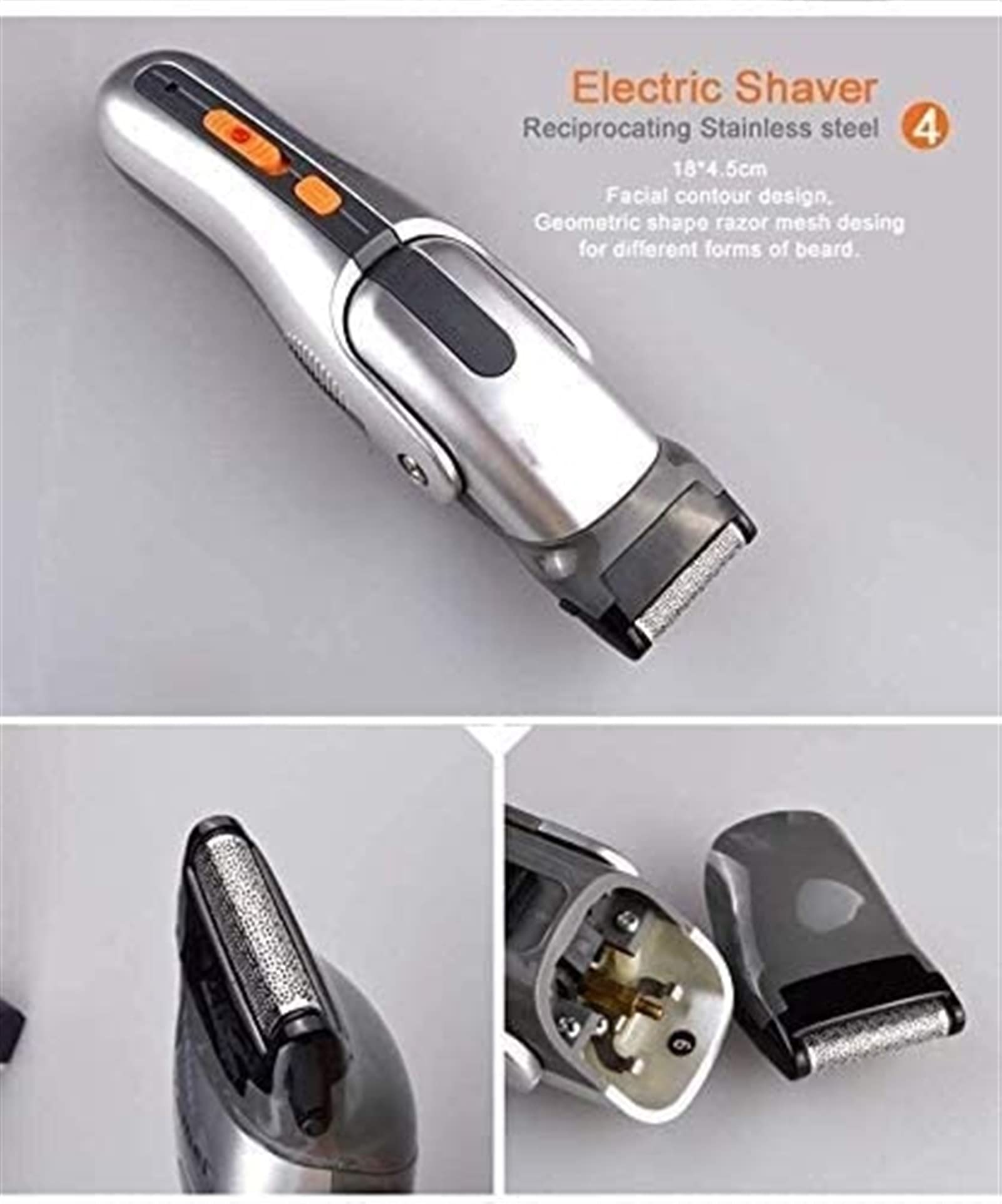 5-in-1 Professional Men's Grooming Kit - Rechargeable Beard Trimmer, Hair Clippers, Mustache & Body Trimmer with Nose/Ear Attachment - Waterproof Design for Father, Husband & Boyfriend - Perfect for Home, Travel & Grooming Gifts