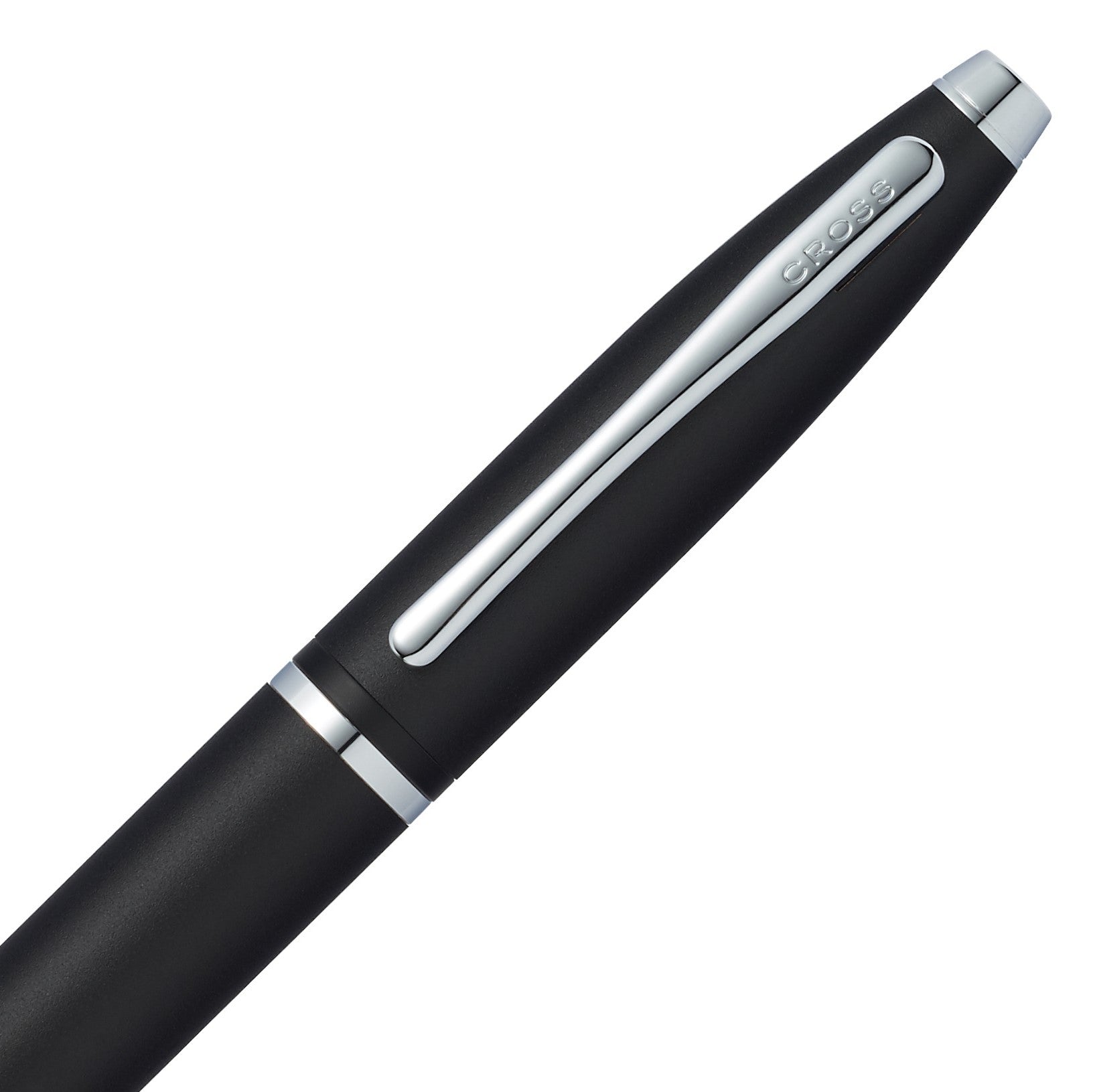 Premium Cross Calais Matte Black Ballpoint Pen with Chrome Trim - Elegant Writing Instrument for Office, Business & Gifting