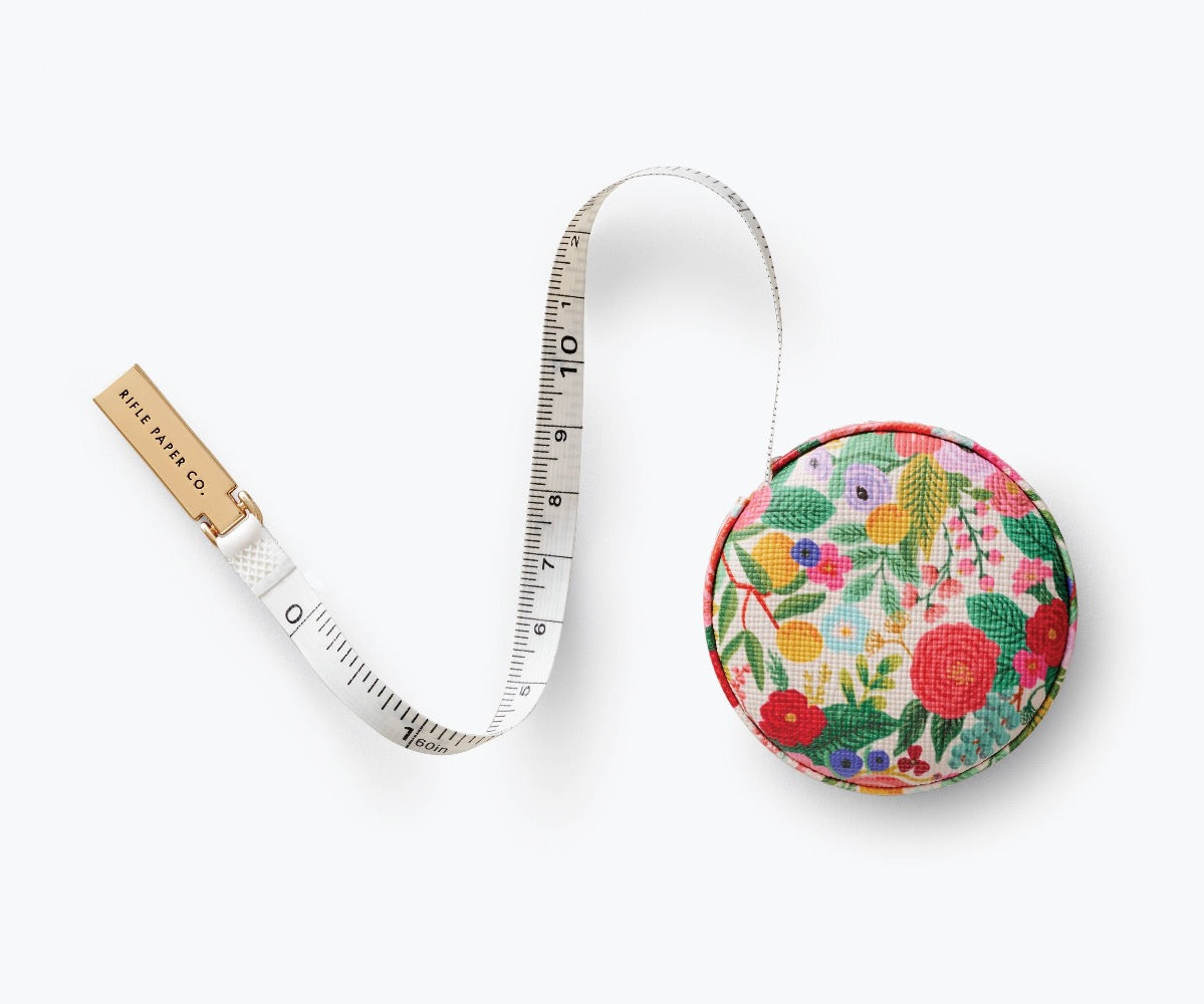 Floral Pocket Measuring Tape - Compact Retractable Sewing Tape Measure for DIY, Tailoring & Crafting - Perfect for Quilting, Dressmaking & Home Projects