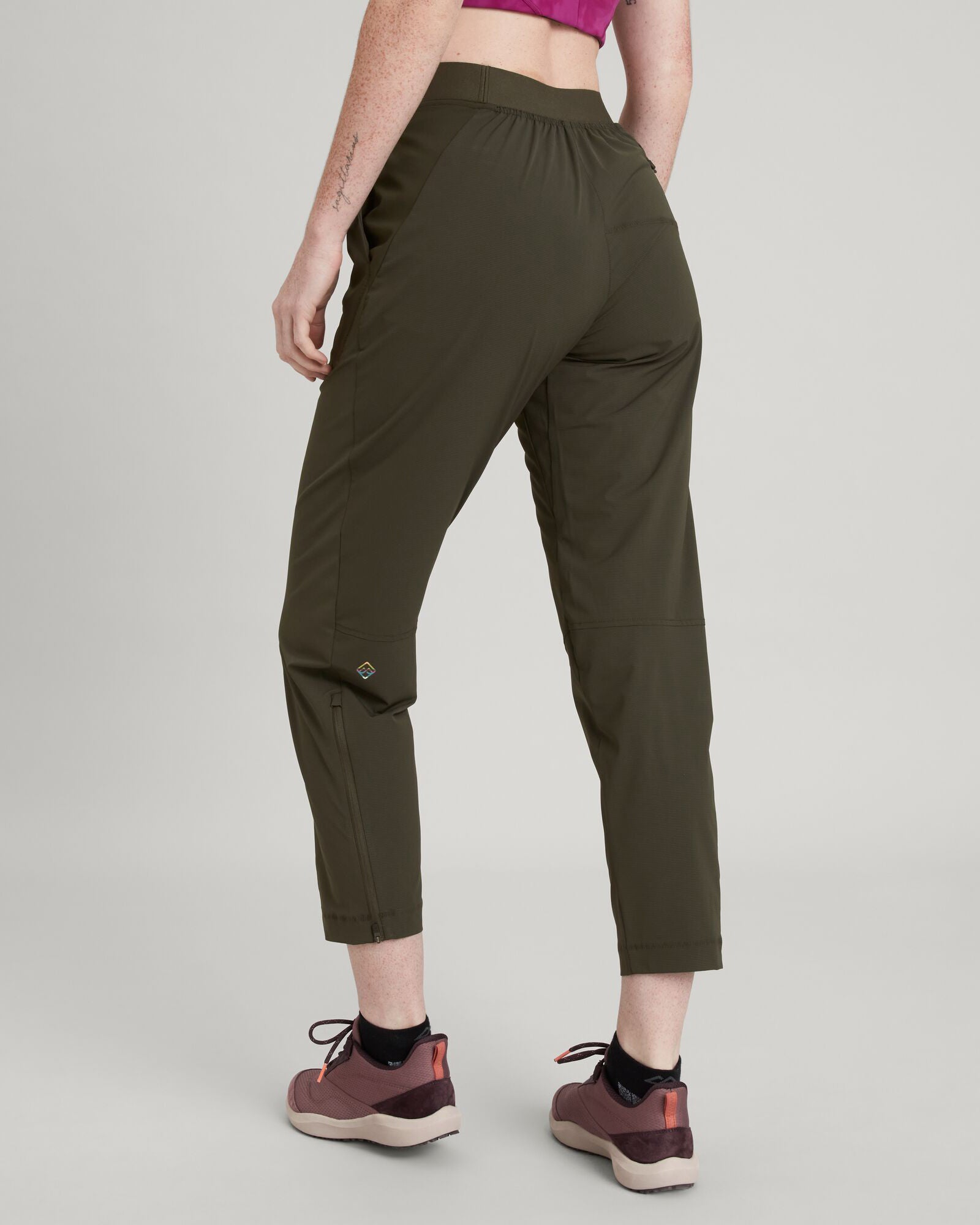 WELL.DER.NESS Women's High Waist Joggers - Dark Moss/Rosin - Soft Stretchy Lounge Pants for Yoga, Running & Casual Wear