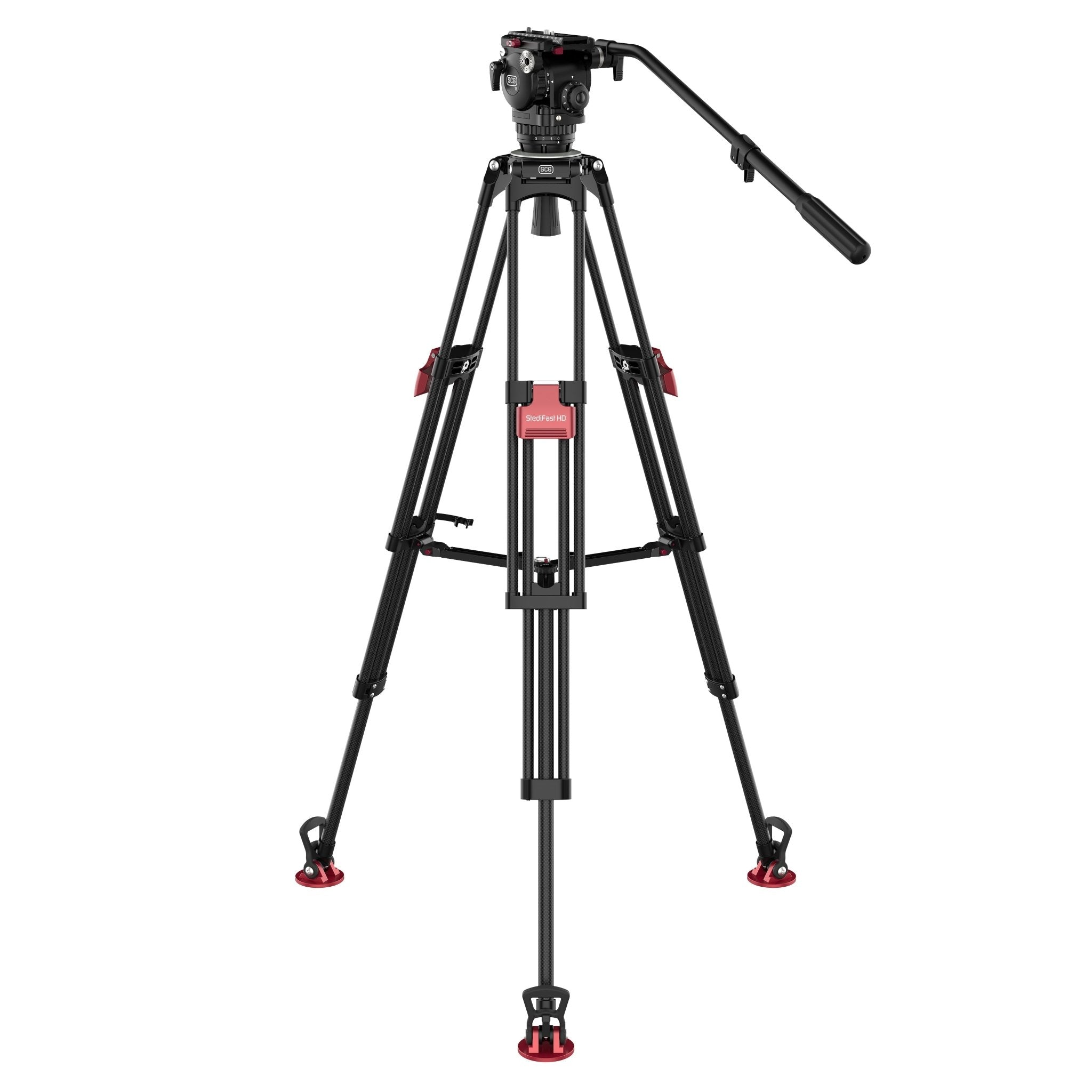 SCG T6 StediFast HD Tripod System - Professional Camera Tripod with Quick Release Plate for DSLR, Mirrorless & Video Cameras - Perfect for Travel, Vlogging & Outdoor Photography