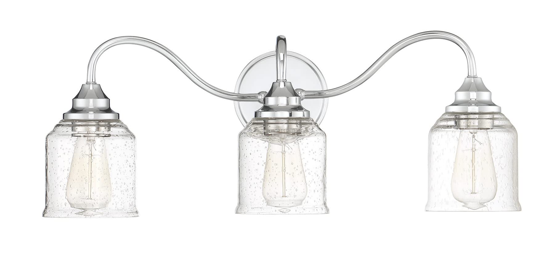 Signature Hardware 944751 Centerville 3-Light 24-Inch Wide Bathroom Vanity Light Fixture - Perfect for Modern Bathroom, Powder Room & Vanity Area Lighting