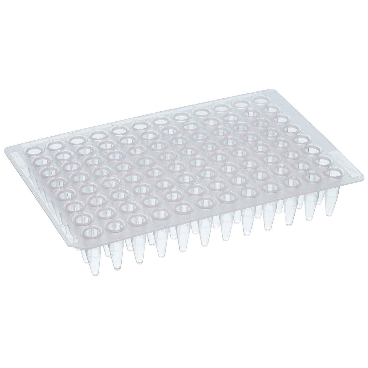 0.2 mL 96-Well PCR Plate - 137-174C Temperature Range - Natural Color - Autoclavable & Non-Skirted (Pack of 50) - Made in Japan/Kobe - Ideal for High-Throughput PCR, DNA Amplification & Molecular Biology Research