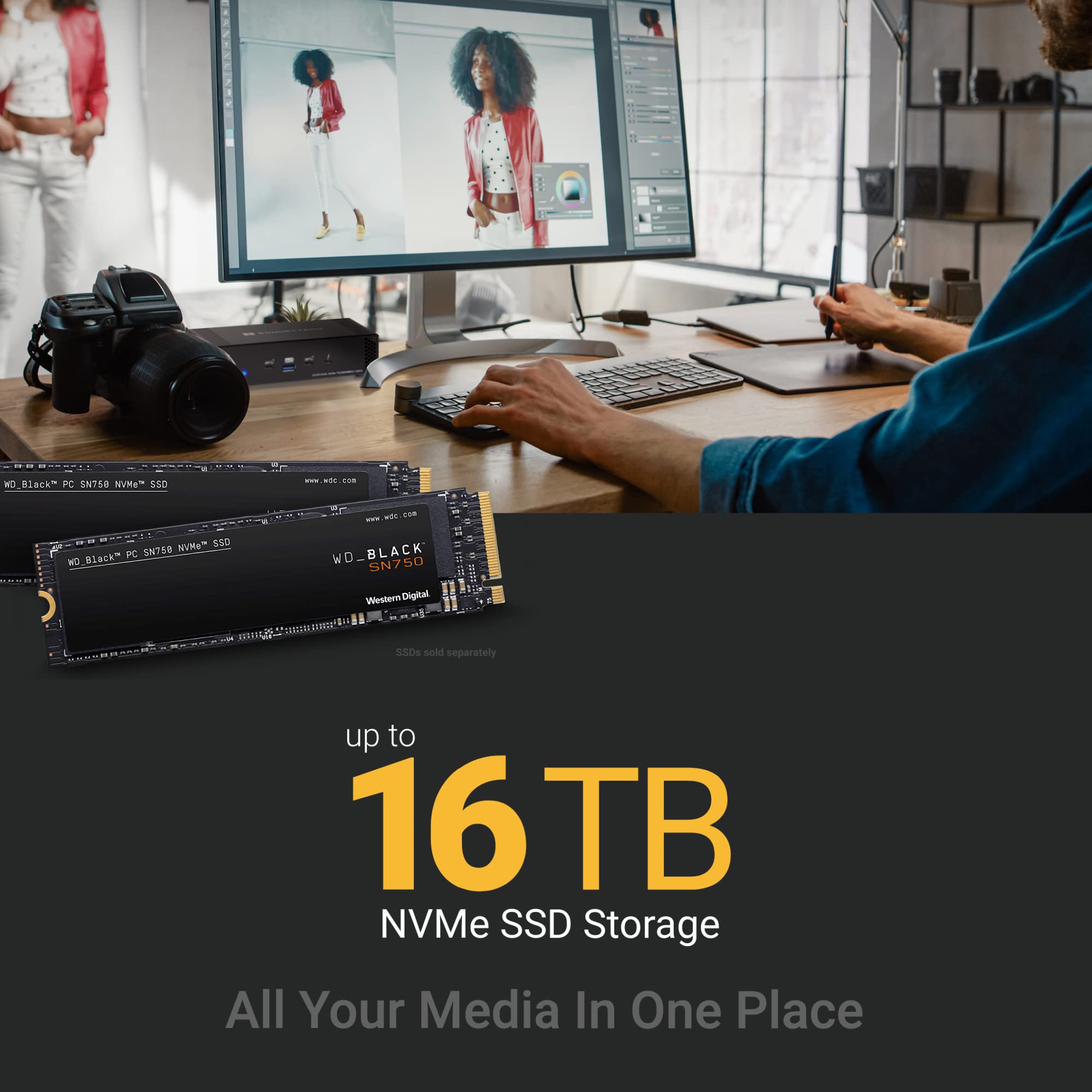 Sonnet Echo Dual NVMe Thunderbolt Dock - High-Speed Thunderbolt 3 SSD Enclosure for Mac & PC - Perfect for Video Editing, Gaming & External Storage Expansion