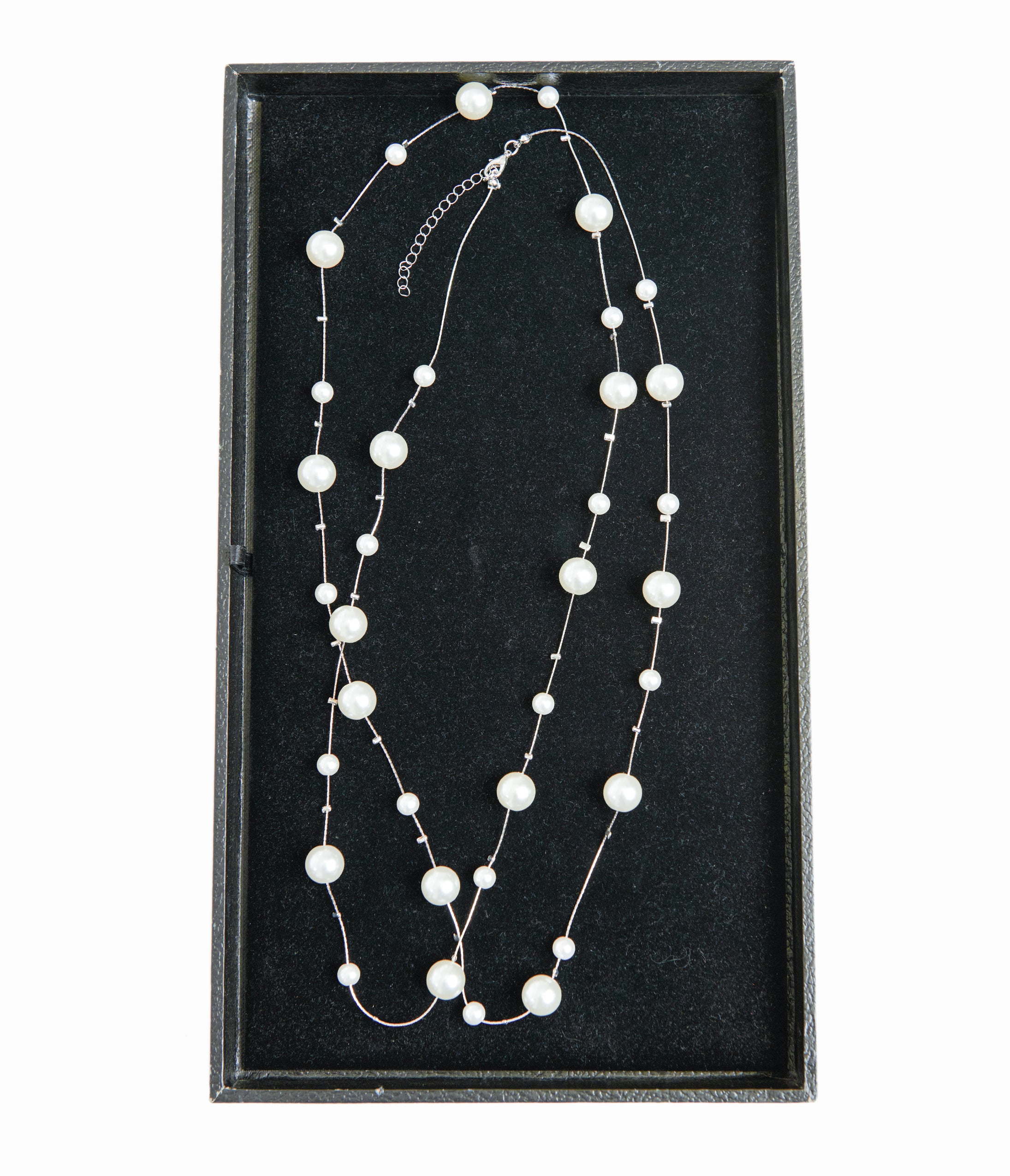 Vintage 60-Inch Long Pearl Necklace - Elegant Classic Jewelry for Women, Perfect for Weddings, Parties & Special Occasions