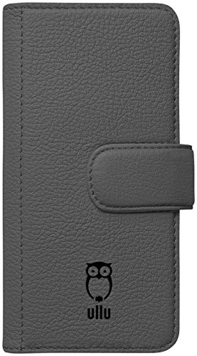 Ullu Piggyback Cell Phone Case for iPhone 6 Plus - Slim Protective Cover with Kickstand - Retail Packaging - Grey - Perfect for Work, Travel & Everyday Use