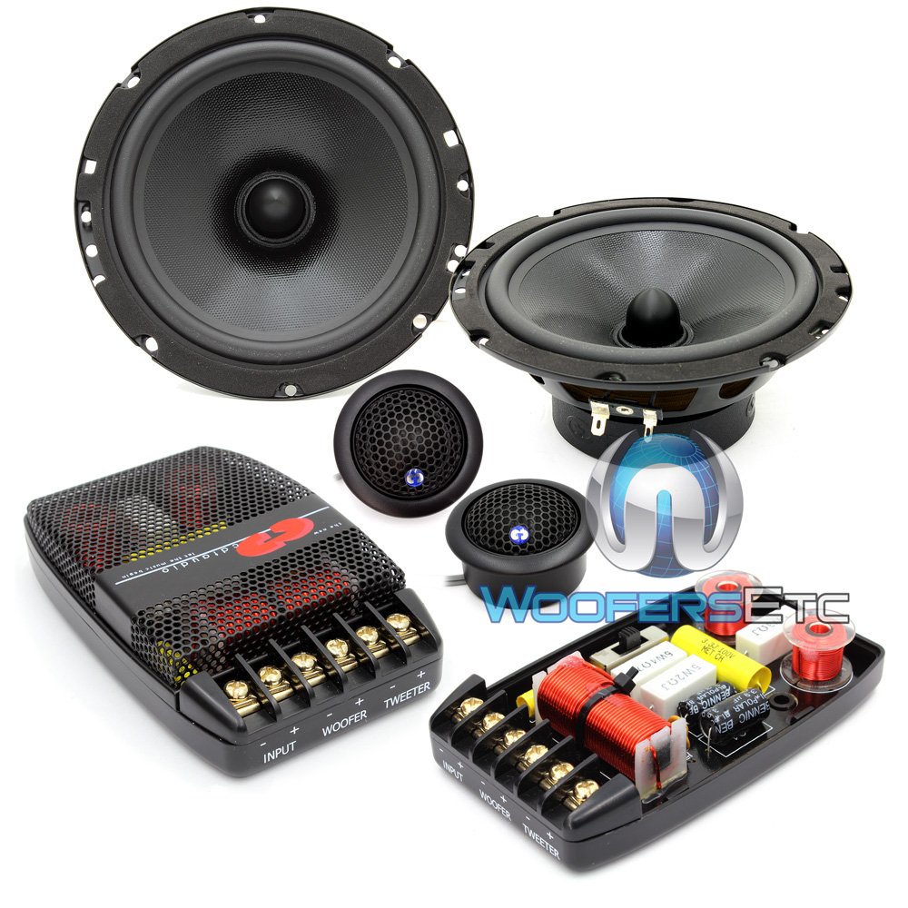 CL-61 6.5 Inch 160W RMS 2-Way Car Component Speaker System - Premium Sound for Cars, Trucks & SUVs - Perfect for Upgrading Your Vehicle Audio System