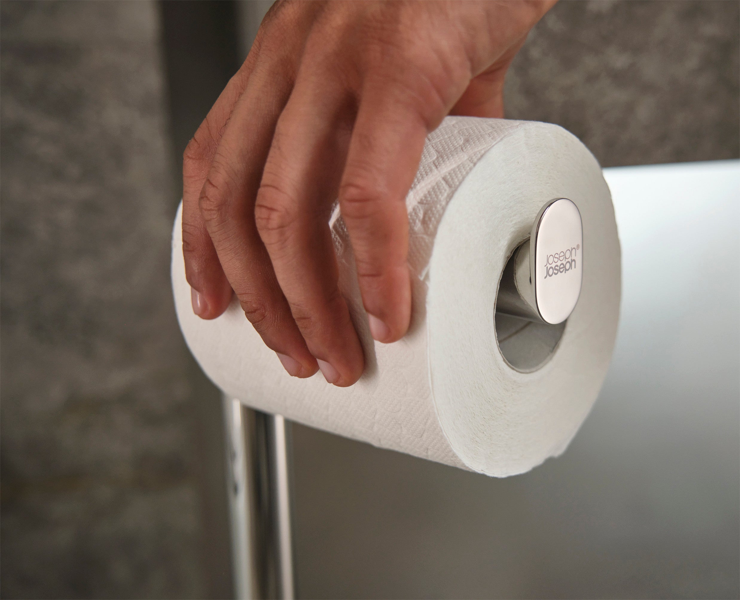 Premium 2-in-1 Stainless Steel Toilet Paper Holder & Stand - Modern Bathroom Organizer for Home, Office, or Restaurant Use