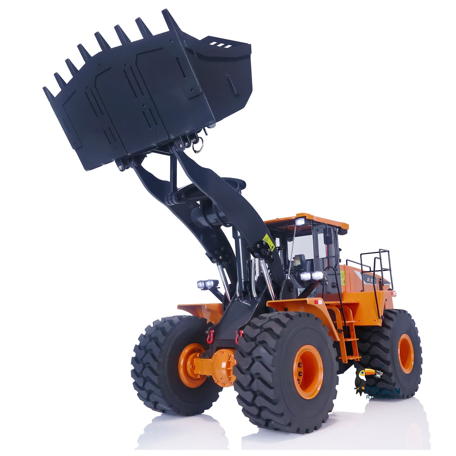 1/14 Scale WA470 RC Hydraulic Loader Toy - 980L Metal Construction Vehicle with Lights & Sound | Ready-to-Run XDRC Remote Control Truck | Perfect for Kids Play, Construction Site Simulation & RC Hobbyists