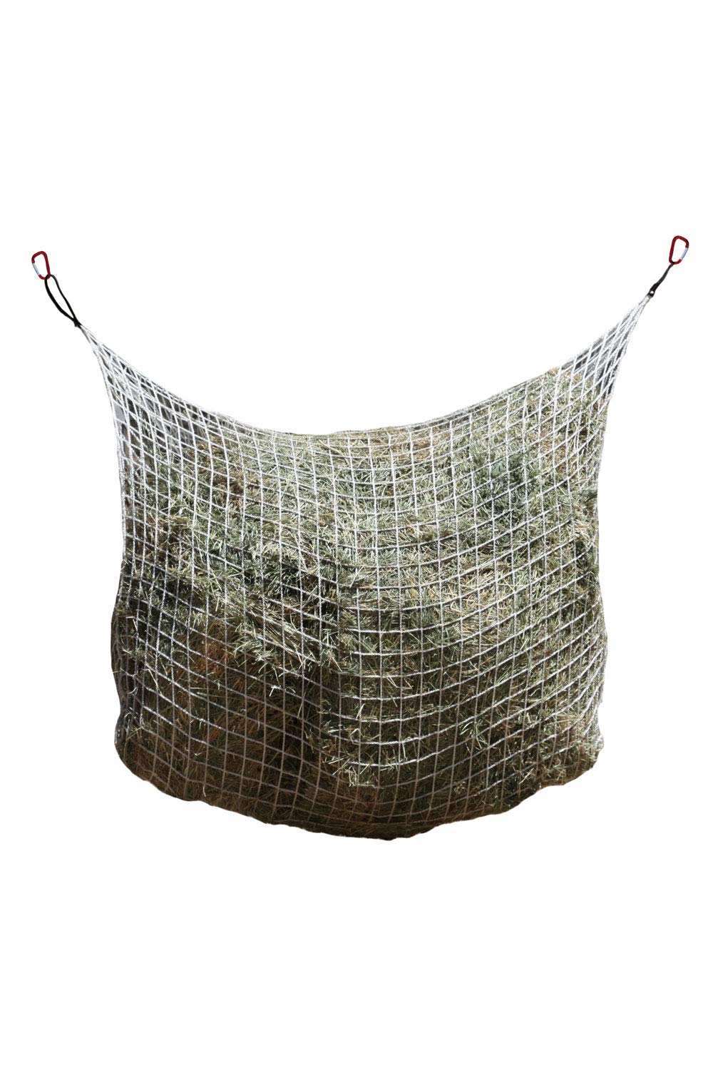 Freedom Feeder Mesh Net Slow Horse Feeder - Holds 50 lbs/6 Flakes/2 String Bale Hay for 2 Days - Reduces Horse Anxiety & Behavioral Issues - Perfect for Pasture, Stable & Travel Feeding
