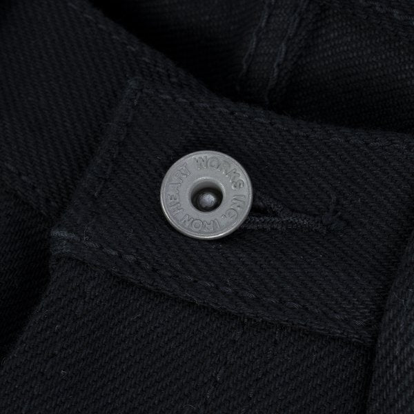 Iron Heart IH 555S SB Non-Fade 21oz Selvedge Denim Super Slim Super Black Jeans - Premium Raw Denim for Motorcycle Riding & Urban Fashion