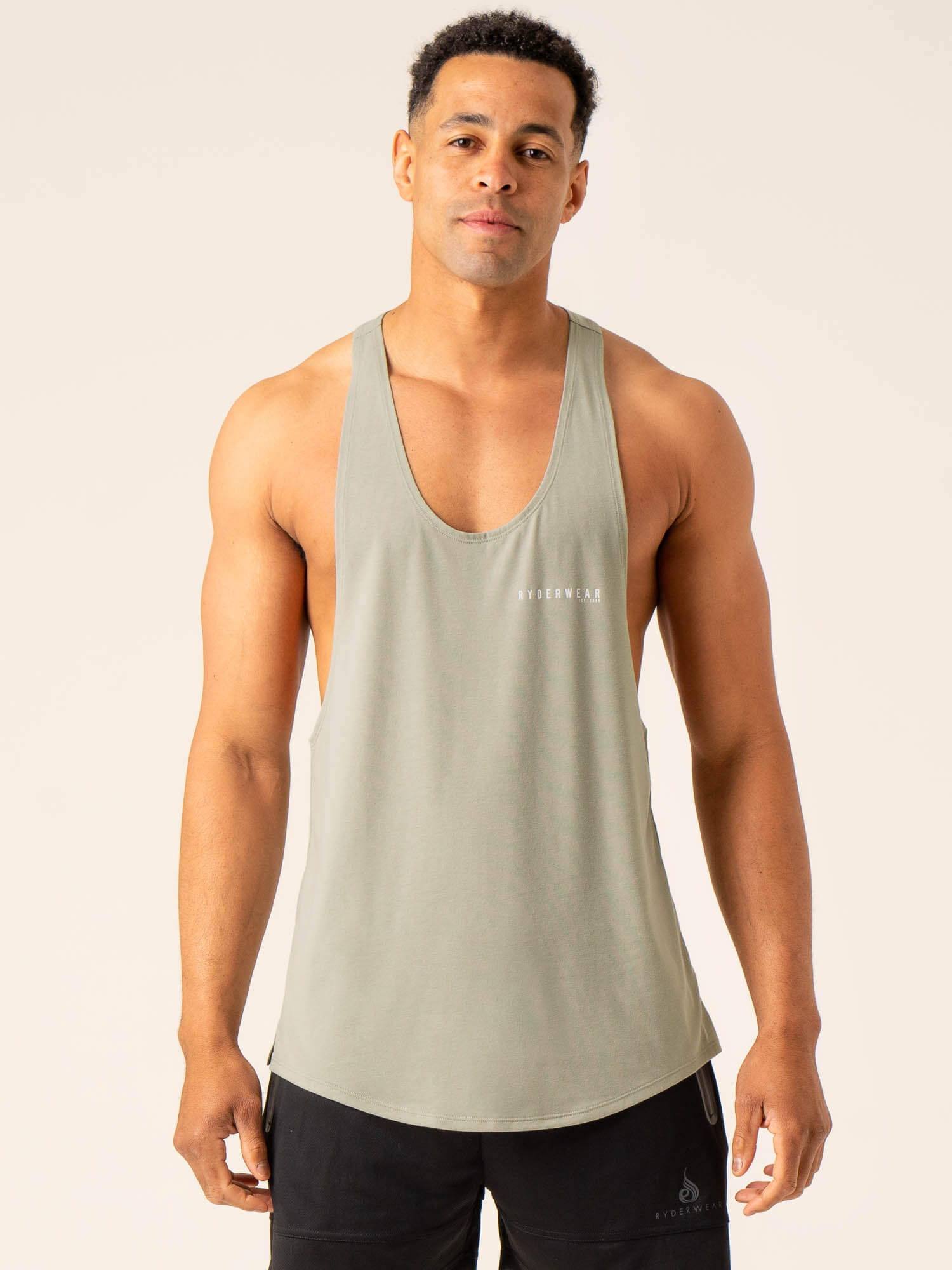 Advanced Stringer T-Back Bikini Top in Sage Green - Perfect for Beach, Pool & Summer Vacations