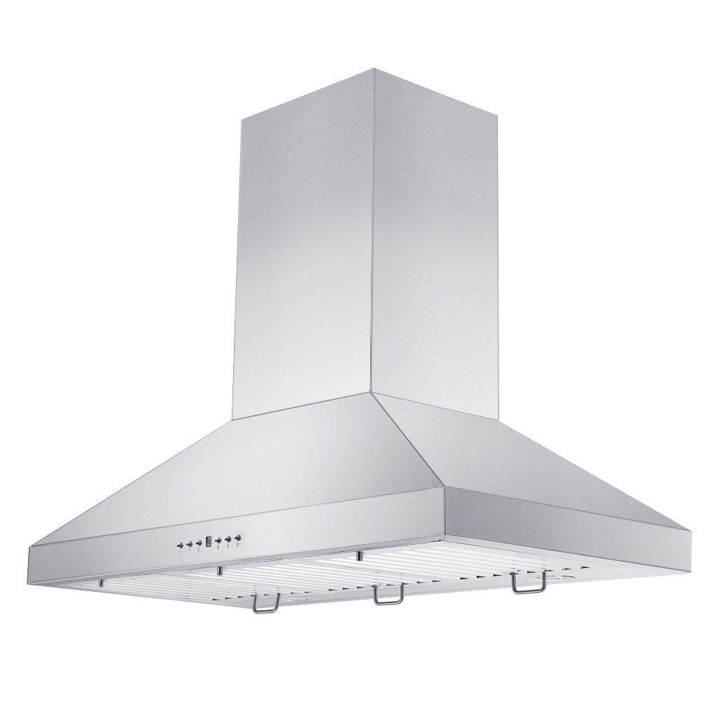 ZLINE KL3 Stainless Steel Convertible Wall Mount Range Hood - 36 Inch, 900 CFM, 3-Speed Fan - Perfect for Kitchen Ventilation & Smoke Removal in Home Cooking