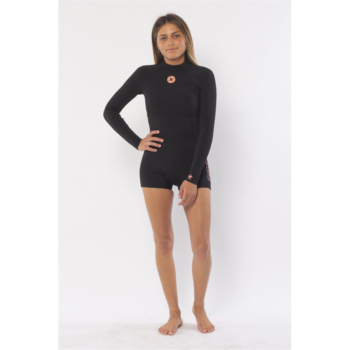 2/2mm SisstrEvolution 7 Seas Long Sleeve Spring Wetsuit - Black - Perfect for Surfing, Diving & Water Sports