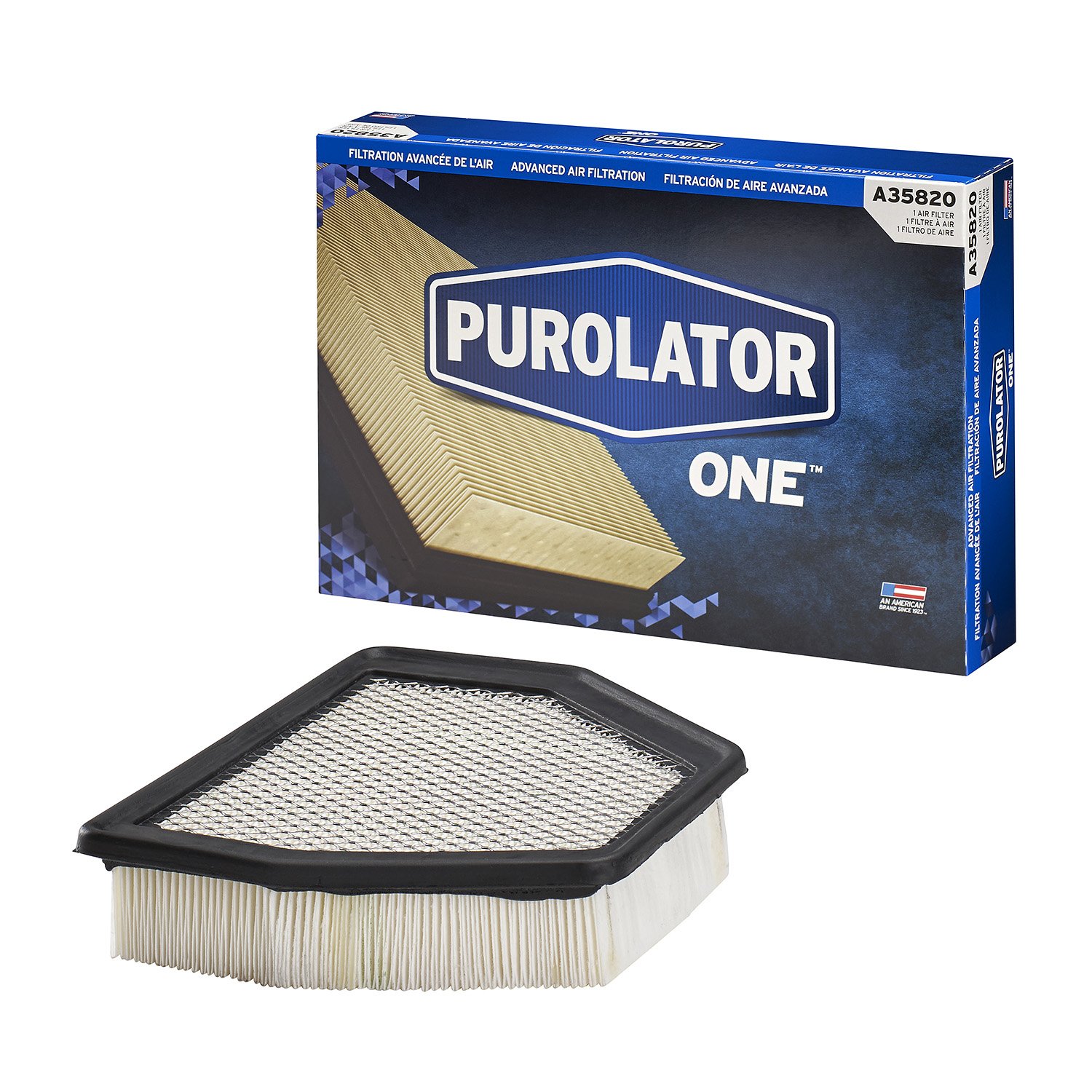 Purolator A35820 PurolatorONE Advanced Engine Air Filter - High Performance Replacement for Cars, Trucks & SUVs - Improves Engine Efficiency & Airflow - Perfect for Daily Commuting & Off-Road Adventures