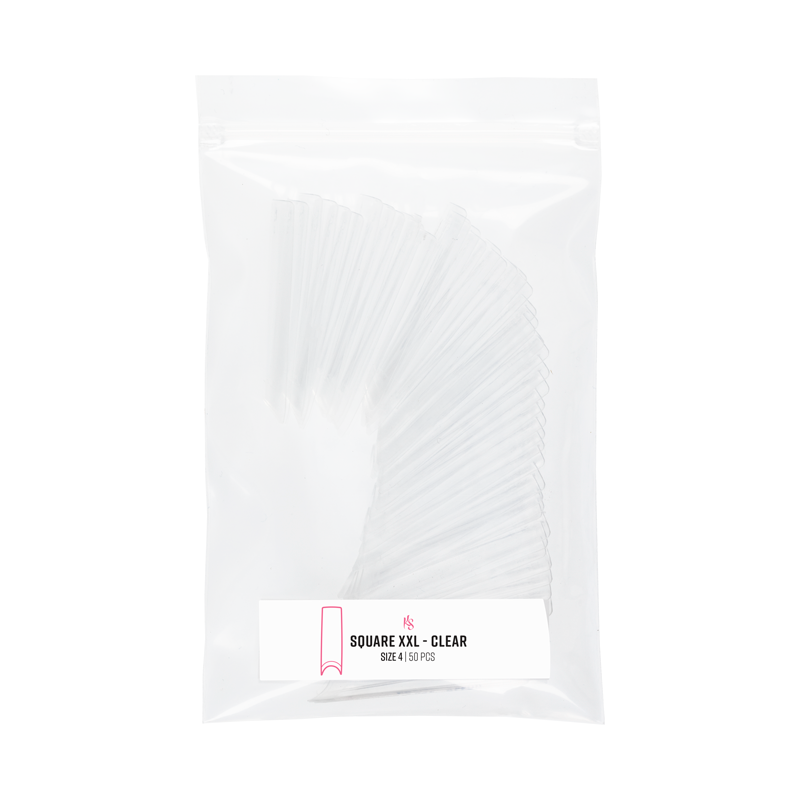 C Curve Refill Bags - Square XXL Clear Plastic Storage Bags for Organizing, Travel & Home Use