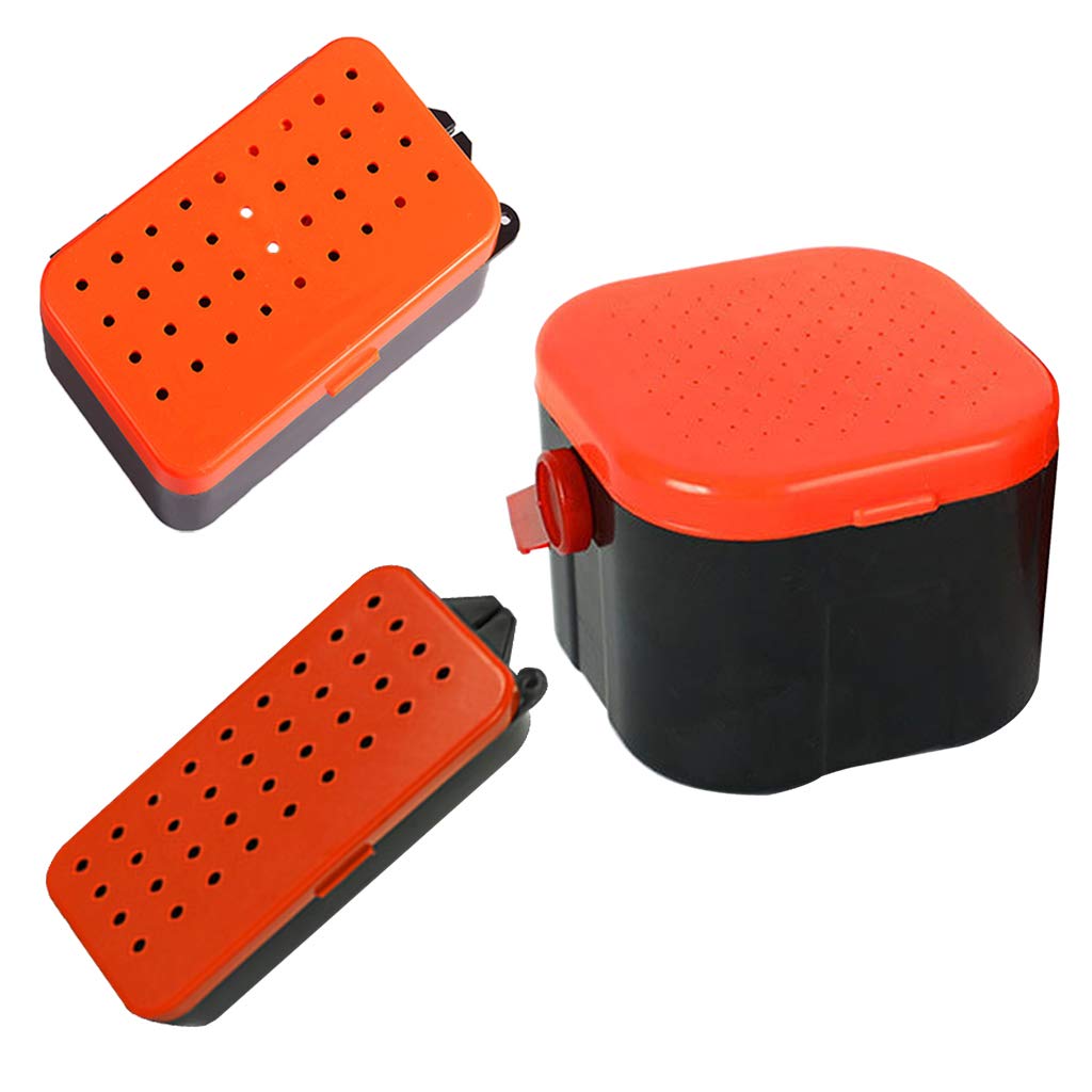 Breathable Fishing Bait Storage Box - Small Live Worms & Lures Organizer Container | Portable Tackle Holder for Freshwater & Saltwater Fishing